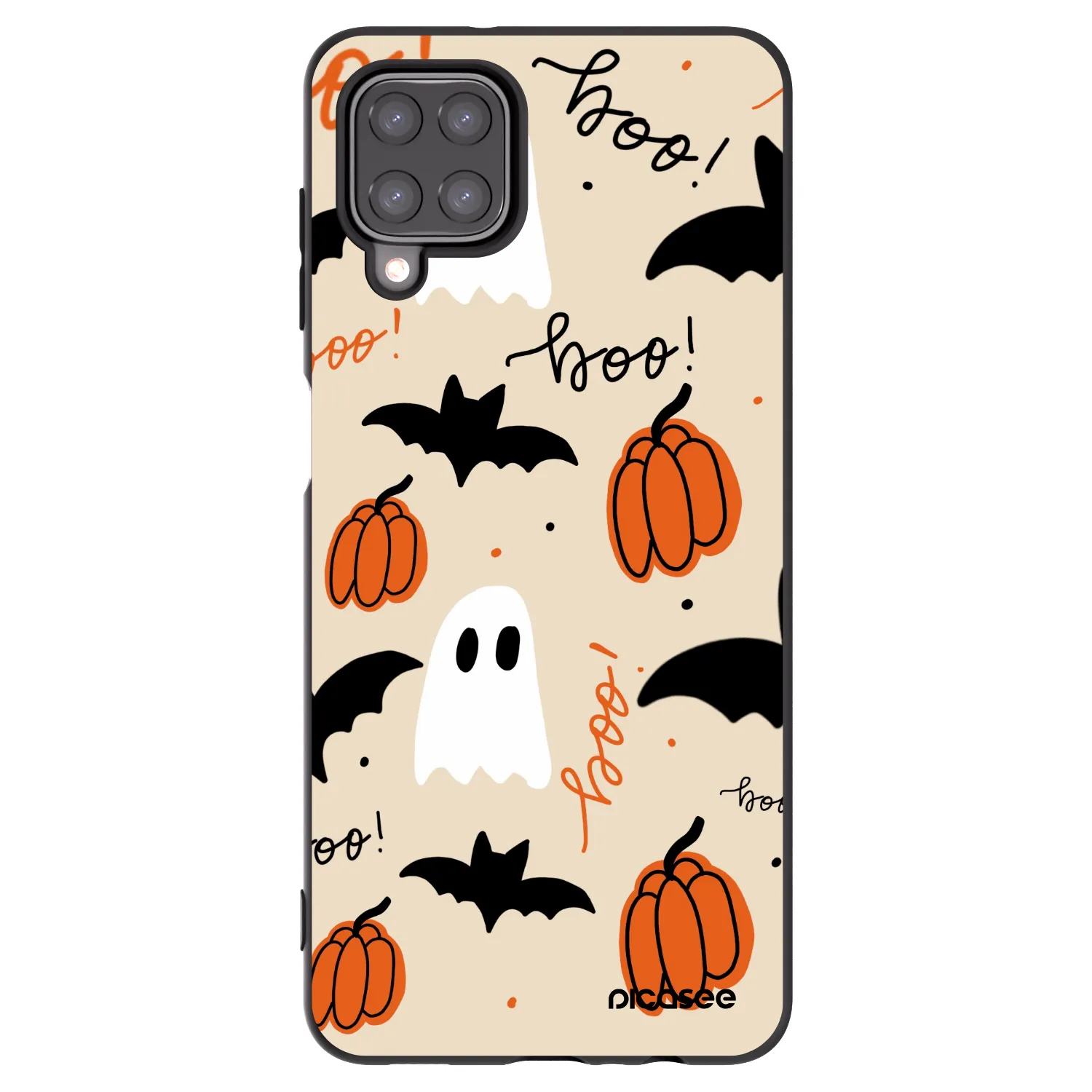 Picasee silikonowe czarne etui na Samsung Galaxy M12 M127F - Halloween 26