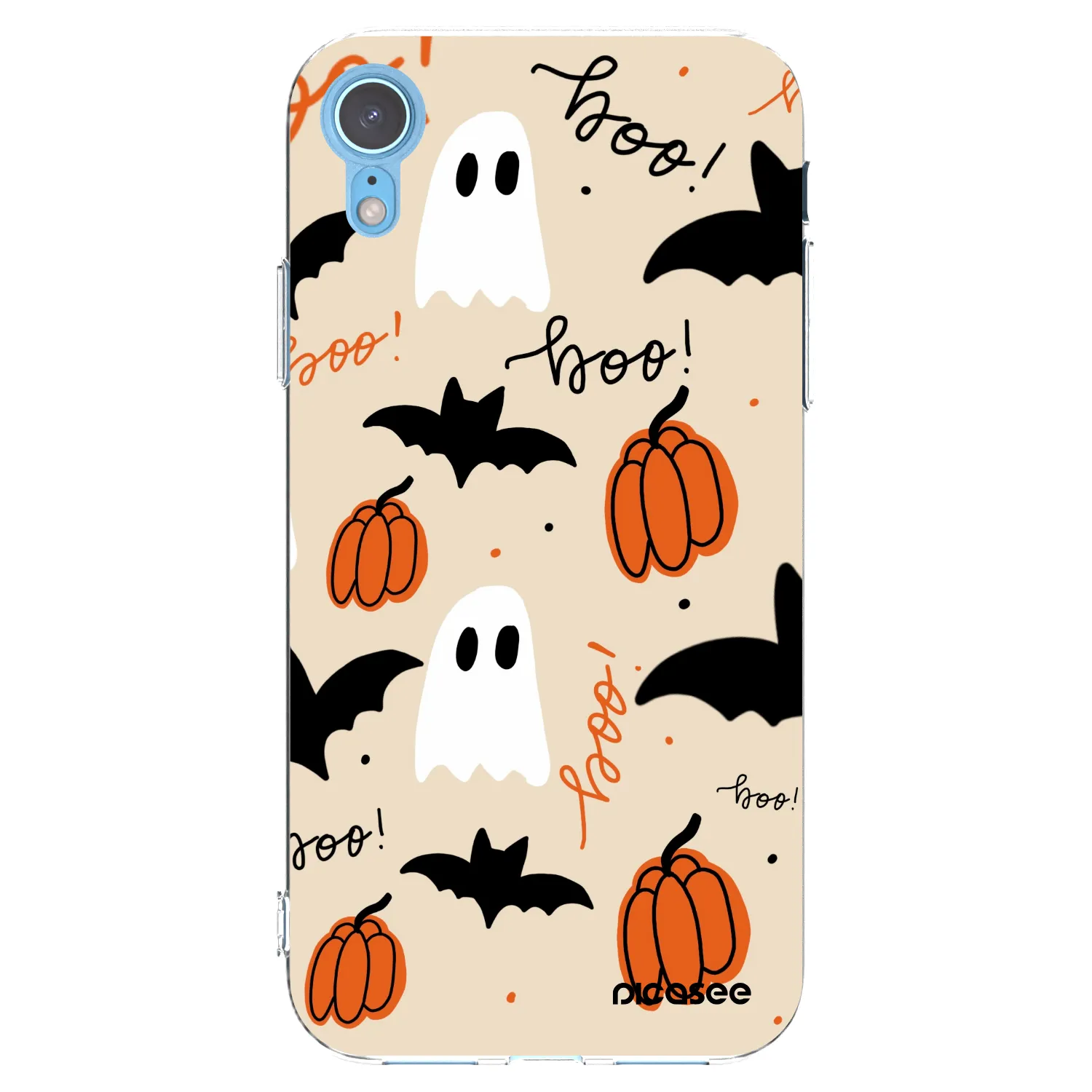 Picasee silikonowe przeźroczyste etui na Apple iPhone XR - Halloween 26