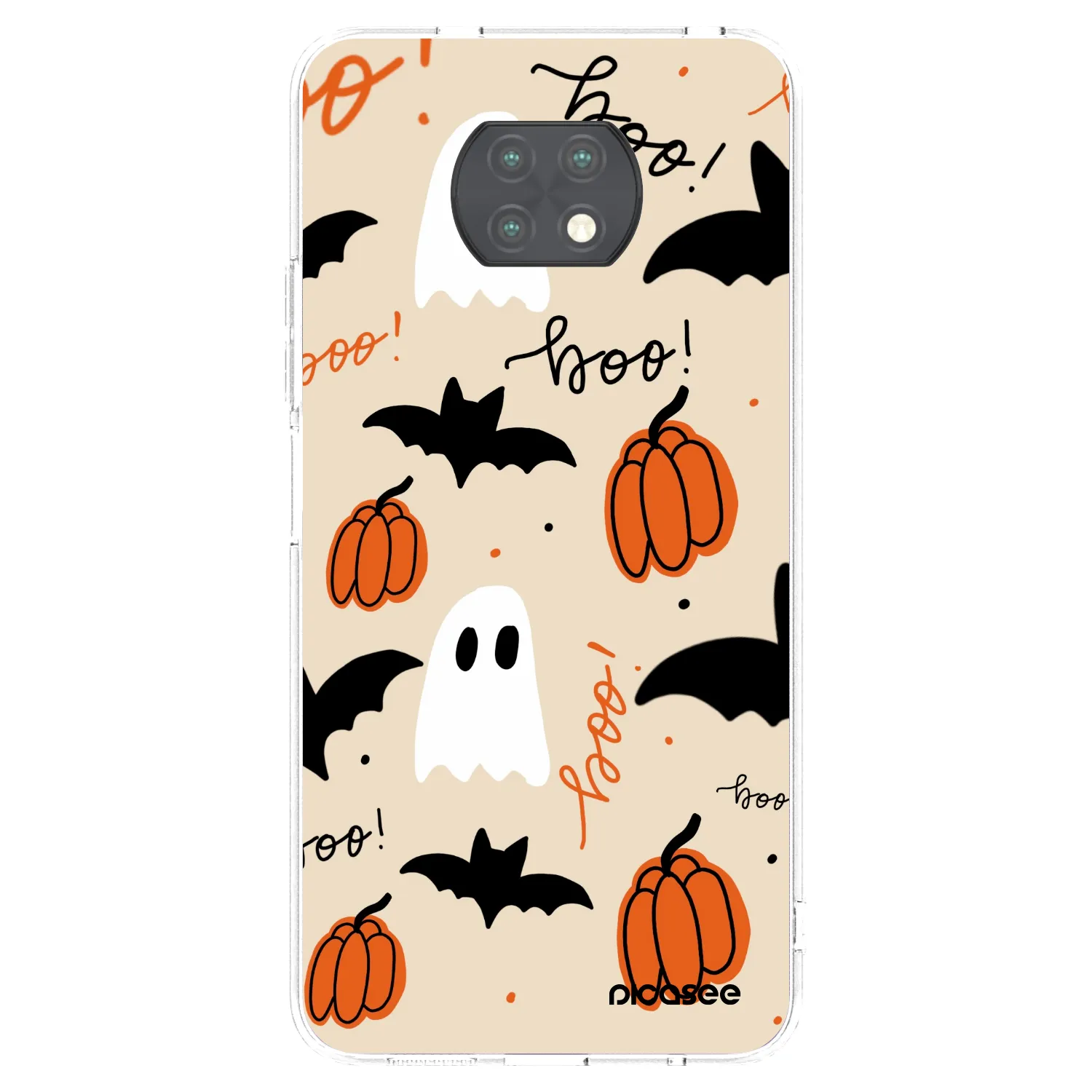 Picasee silikonowe przeźroczyste etui na Xiaomi Redmi Note 9T - Halloween 26
