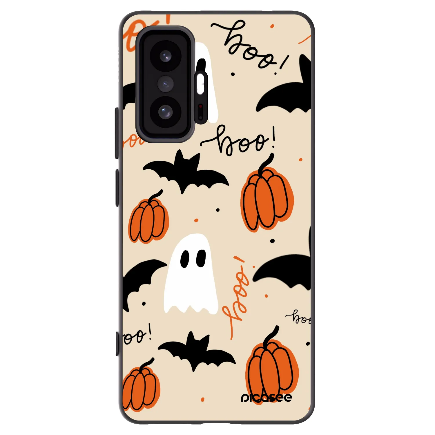 Picasee silikonowe czarne etui na Xiaomi 11T - Halloween 26