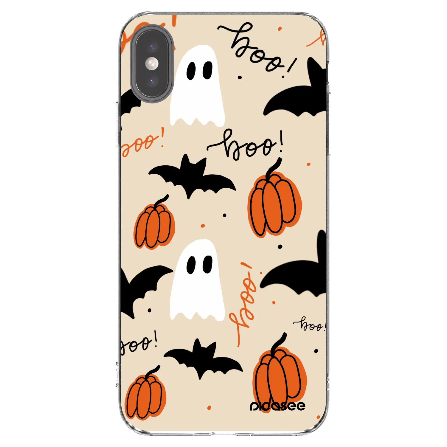 Picasee silikonowe przeźroczyste etui na Apple iPhone XS Max - Halloween 26