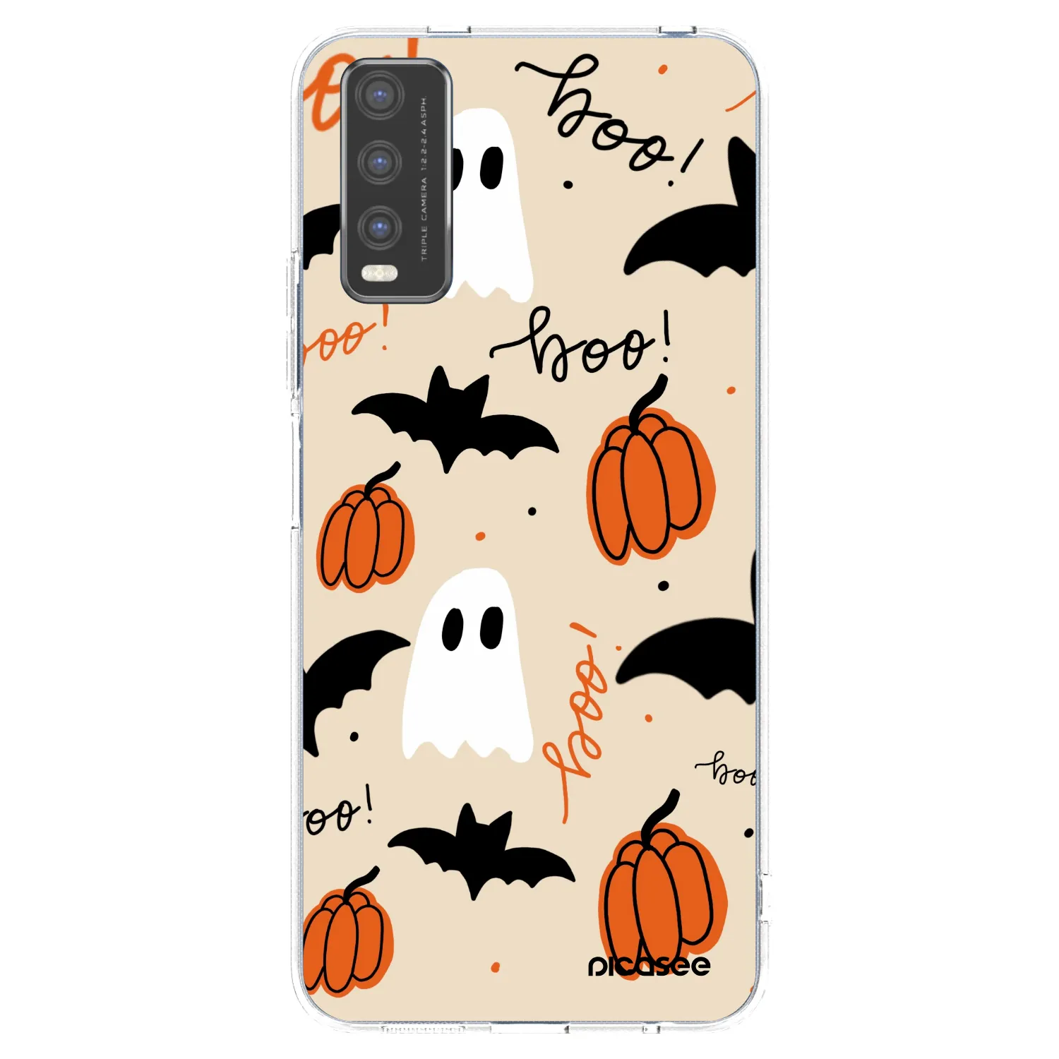 Picasee silikonowe przeźroczyste etui na Vivo Y20s - Halloween 26