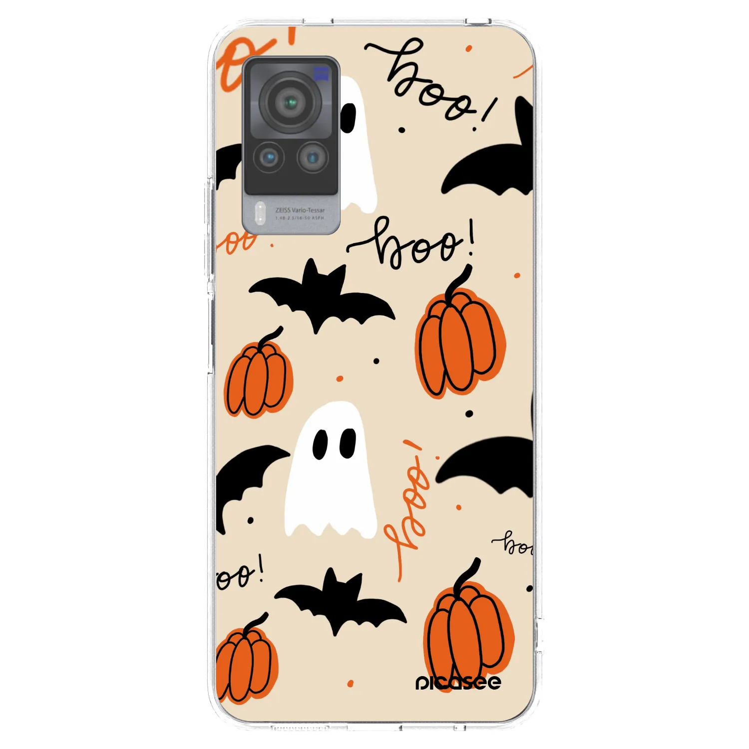 Picasee silikonowe przeźroczyste etui na Vivo X60 Pro 5G - Halloween 26