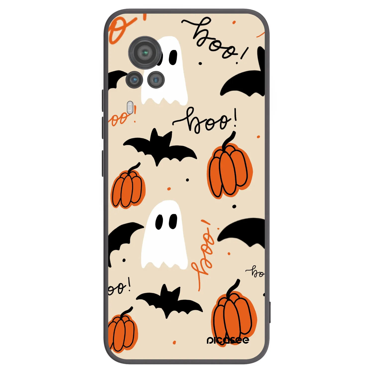 Picasee silikonowe czarne etui na Vivo X60 Pro 5G - Halloween 26
