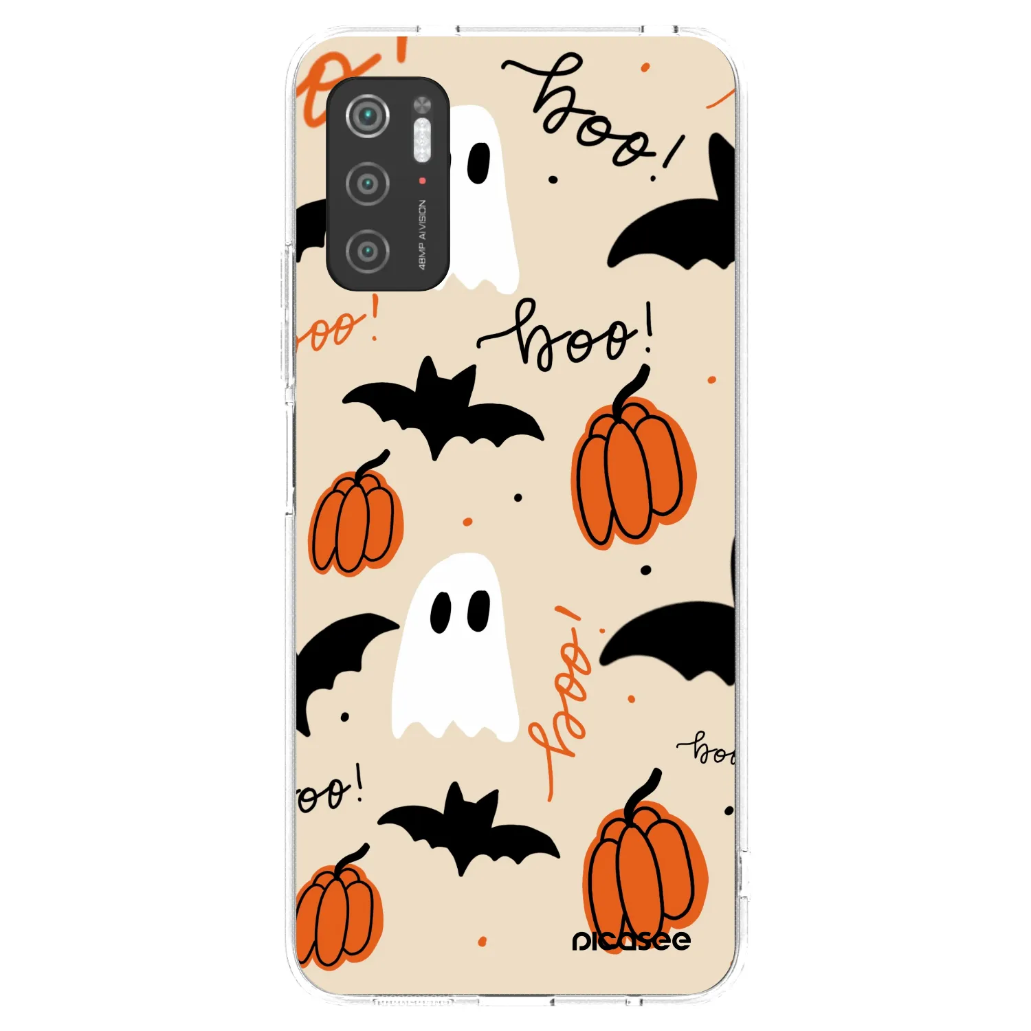 Picasee silikonowe przeźroczyste etui na Xiaomi Poco M3 Pro 5G - Halloween 26