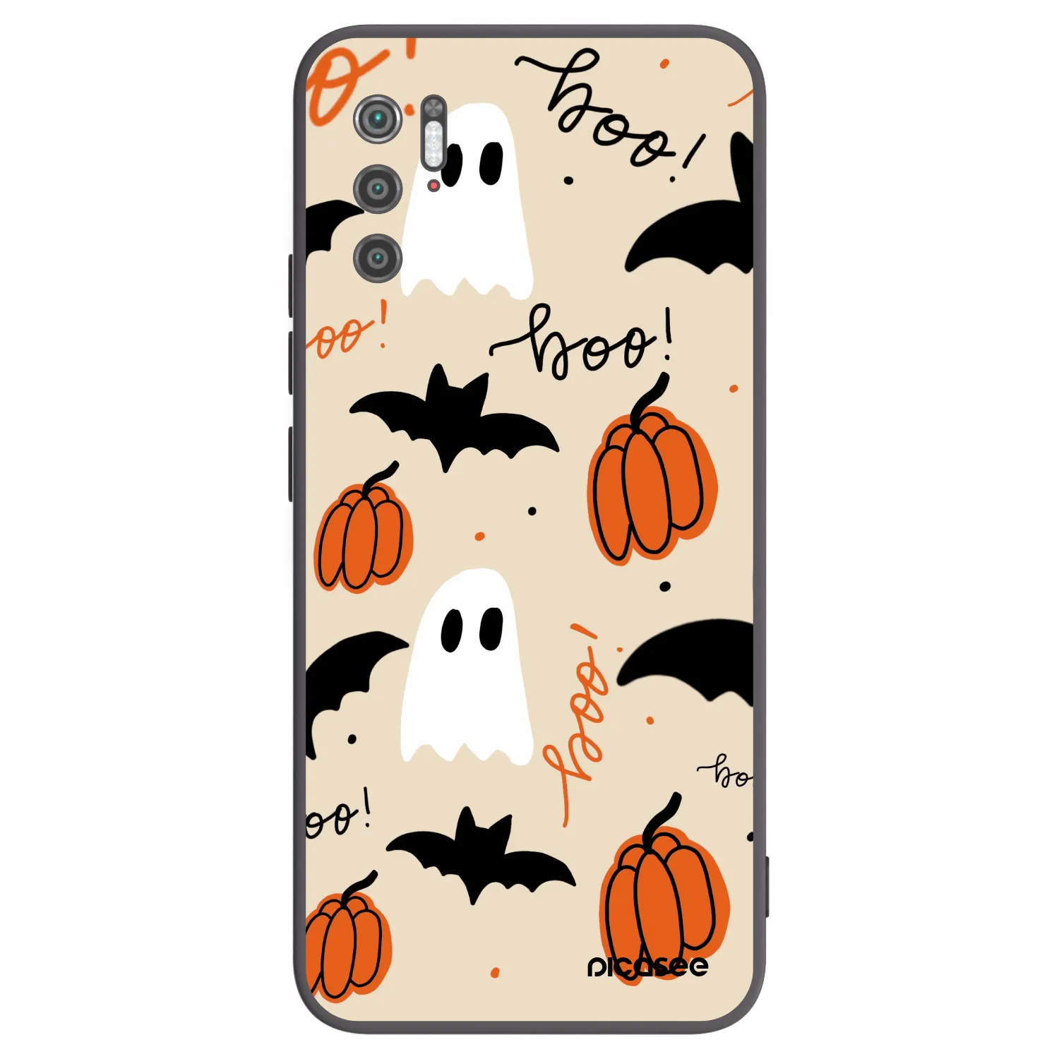 Picasee silikonowe czarne etui na Xiaomi Poco M3 Pro 5G - Halloween 26