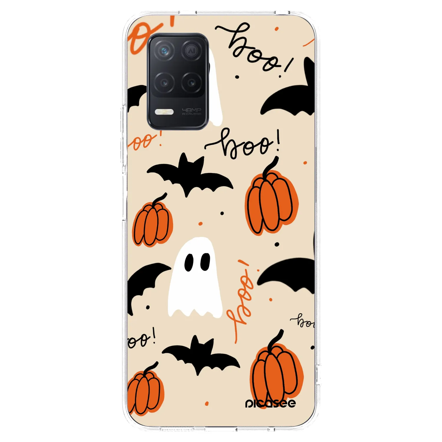 Picasee silikonowe przeźroczyste etui na Realme 8 5G - Halloween 26