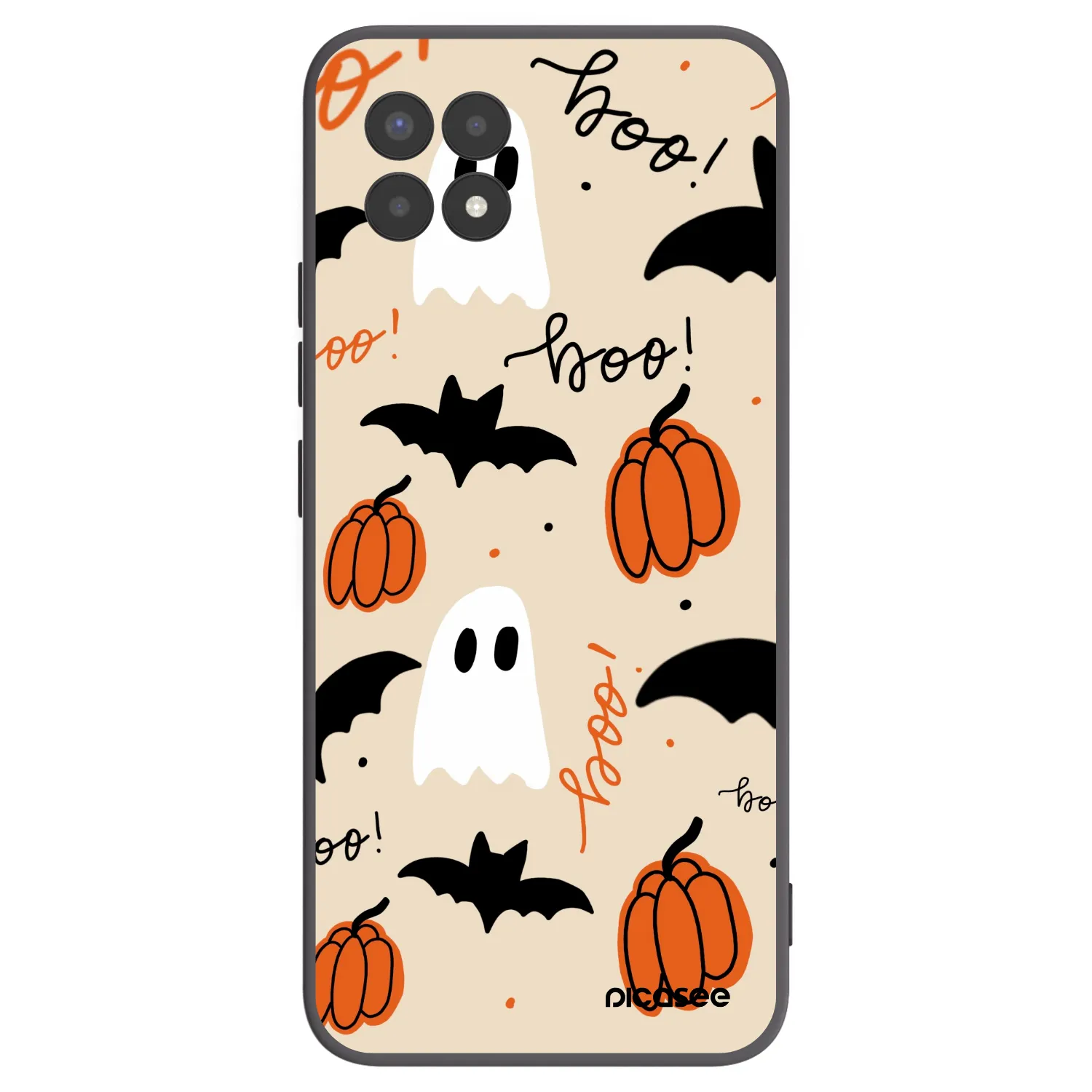 Picasee silikonowe czarne etui na Realme 8i - Halloween 26