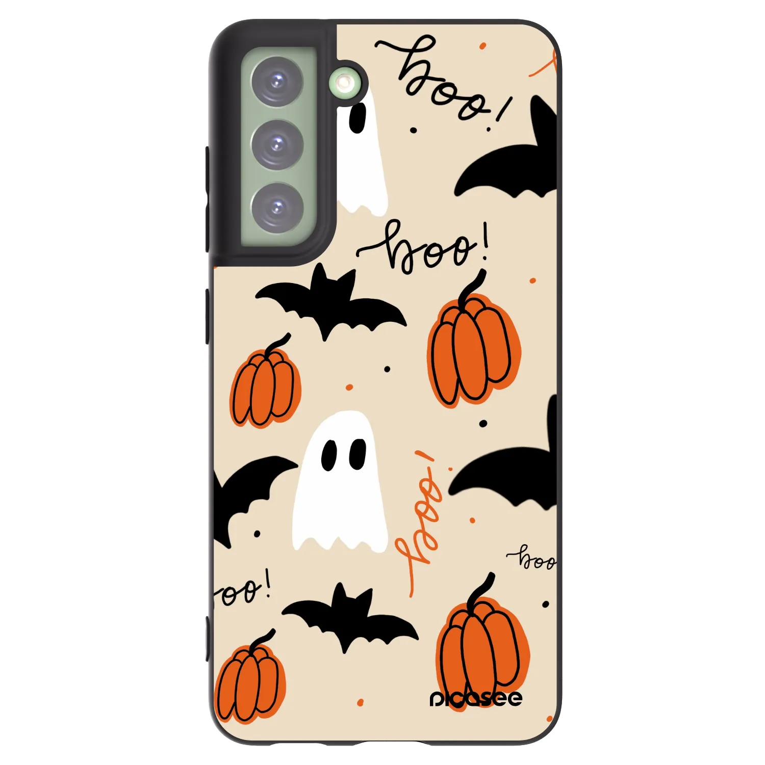 Picasee silikonowe czarne etui na Samsung Galaxy S21 FE 5G - Halloween 26