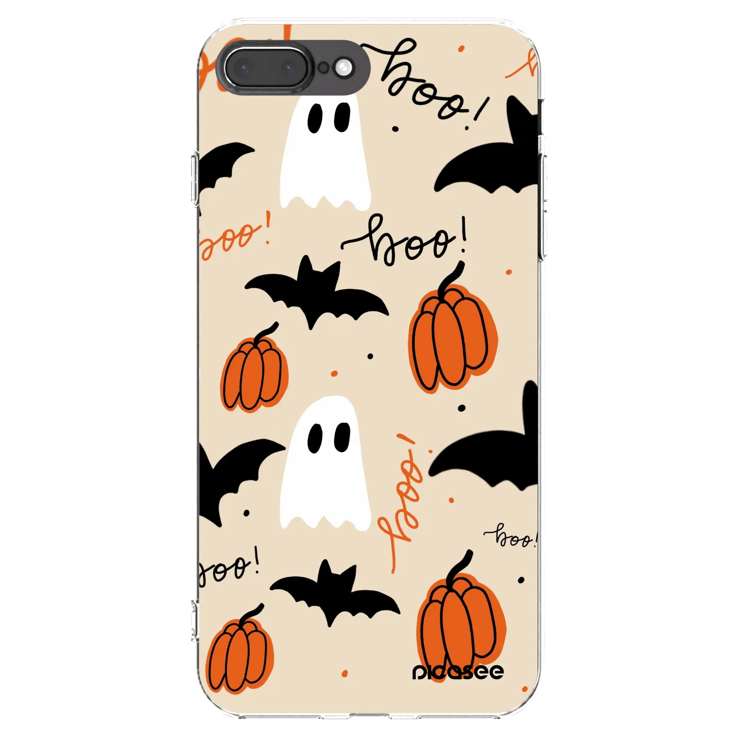 Picasee silikonowe przeźroczyste etui na Apple iPhone 7 Plus - Halloween 26