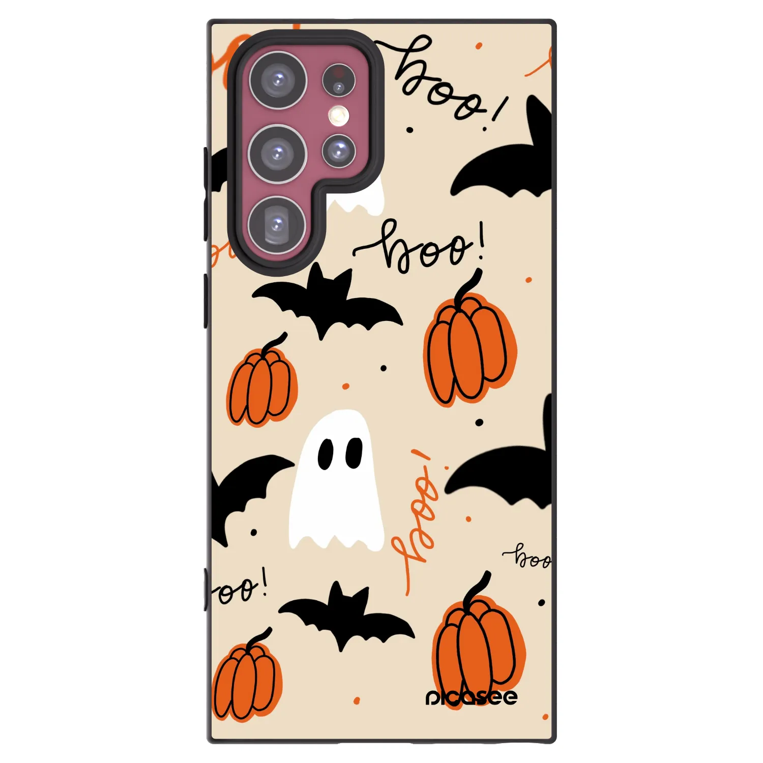 Picasee silikonowe czarne etui na Samsung Galaxy S22 Ultra 5G - Halloween 26