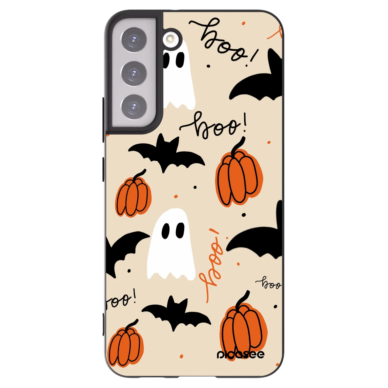 Picasee silikonowe czarne etui na Samsung Galaxy S22+ 5G - Halloween 26