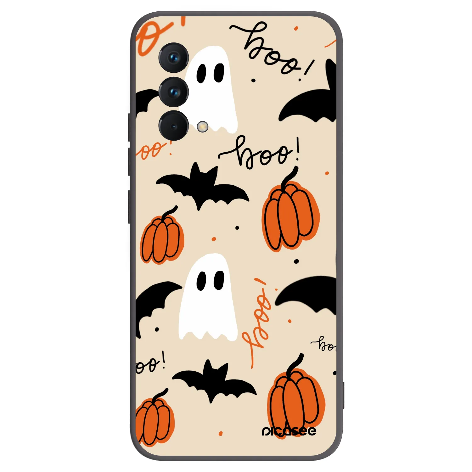 Picasee silikonowe czarne etui na Realme GT Master Edition 5G - Halloween 26