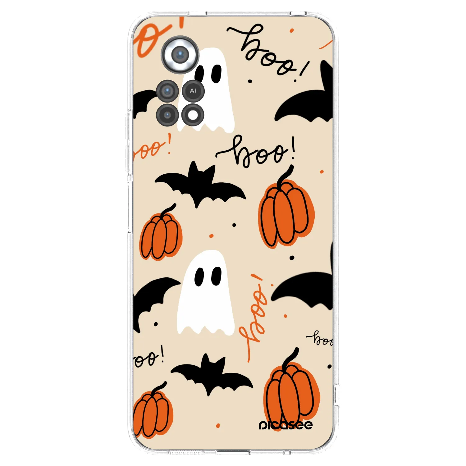 Picasee silikonowe przeźroczyste etui na Xiaomi Poco X4 Pro 5G - Halloween 26