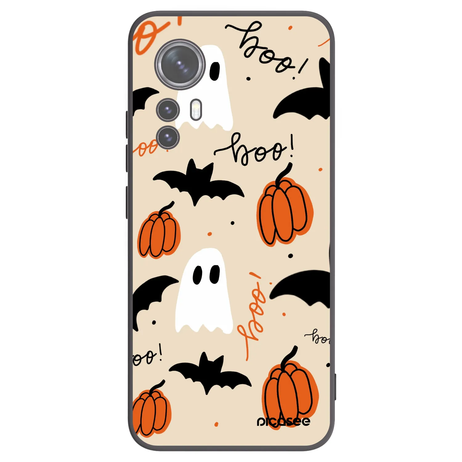 Picasee silikonowe czarne etui na Xiaomi 12 - Halloween 26