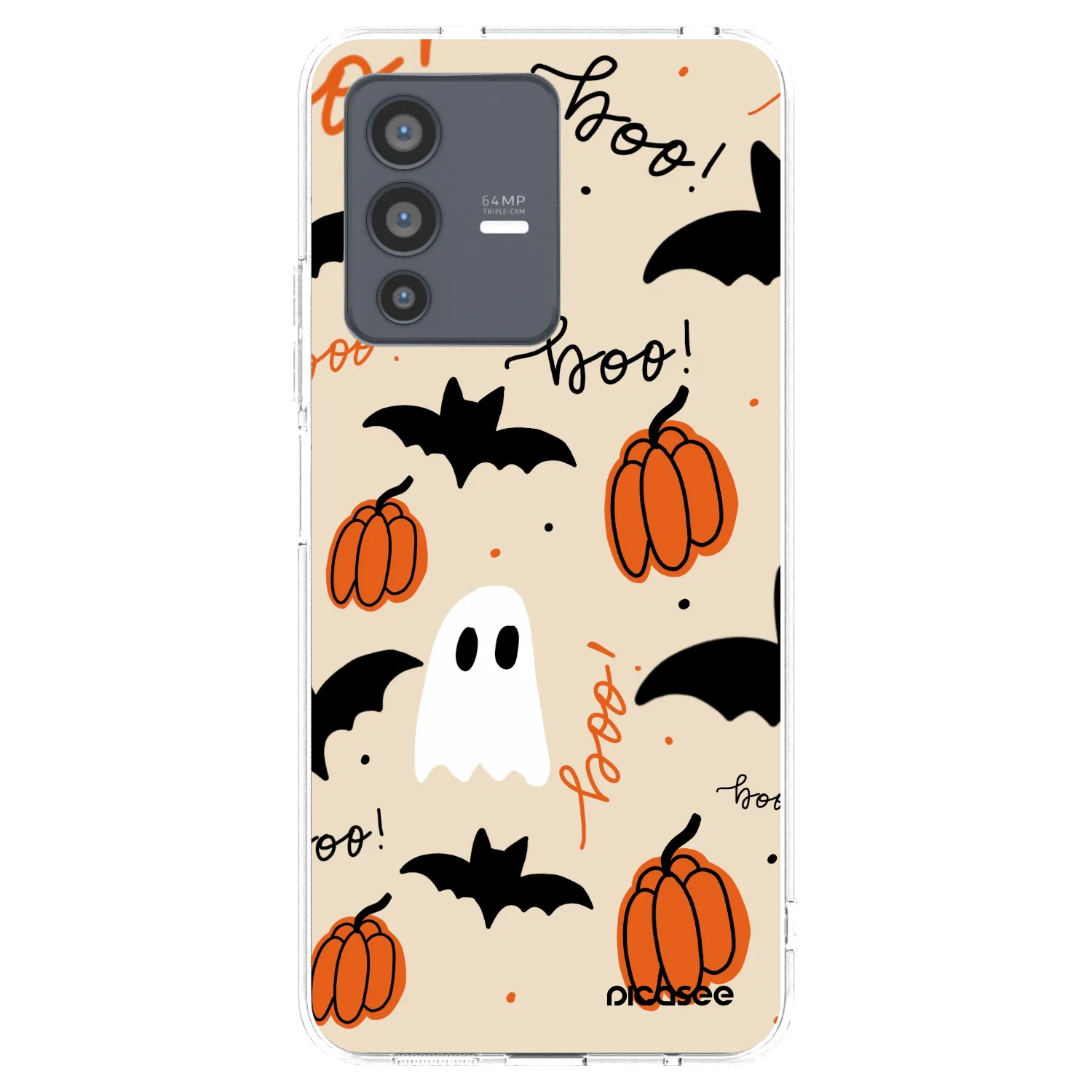 Picasee silikonowe przeźroczyste etui na Vivo V23 5G - Halloween 26