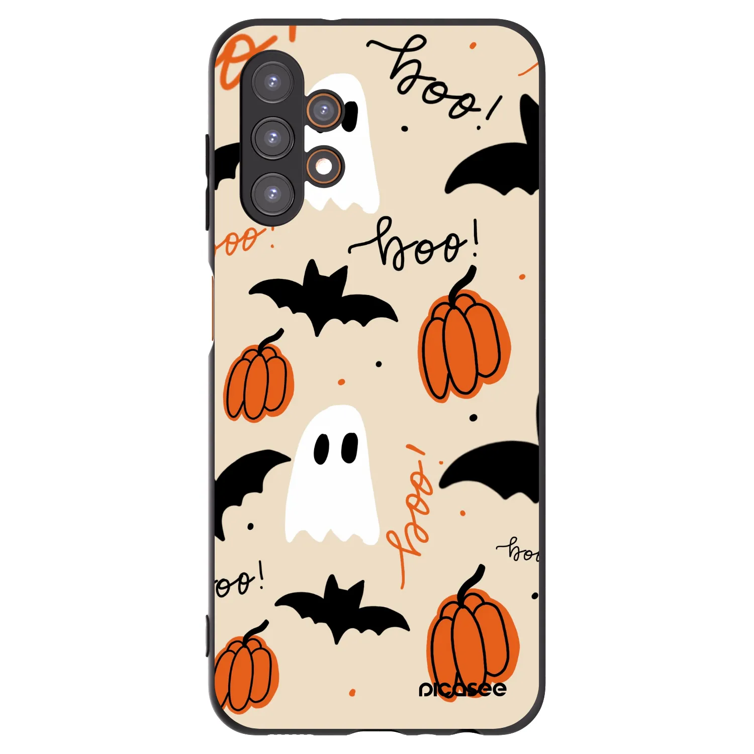 Picasee silikonowe czarne etui na Samsung Galaxy A13 4G A135 - Halloween 26