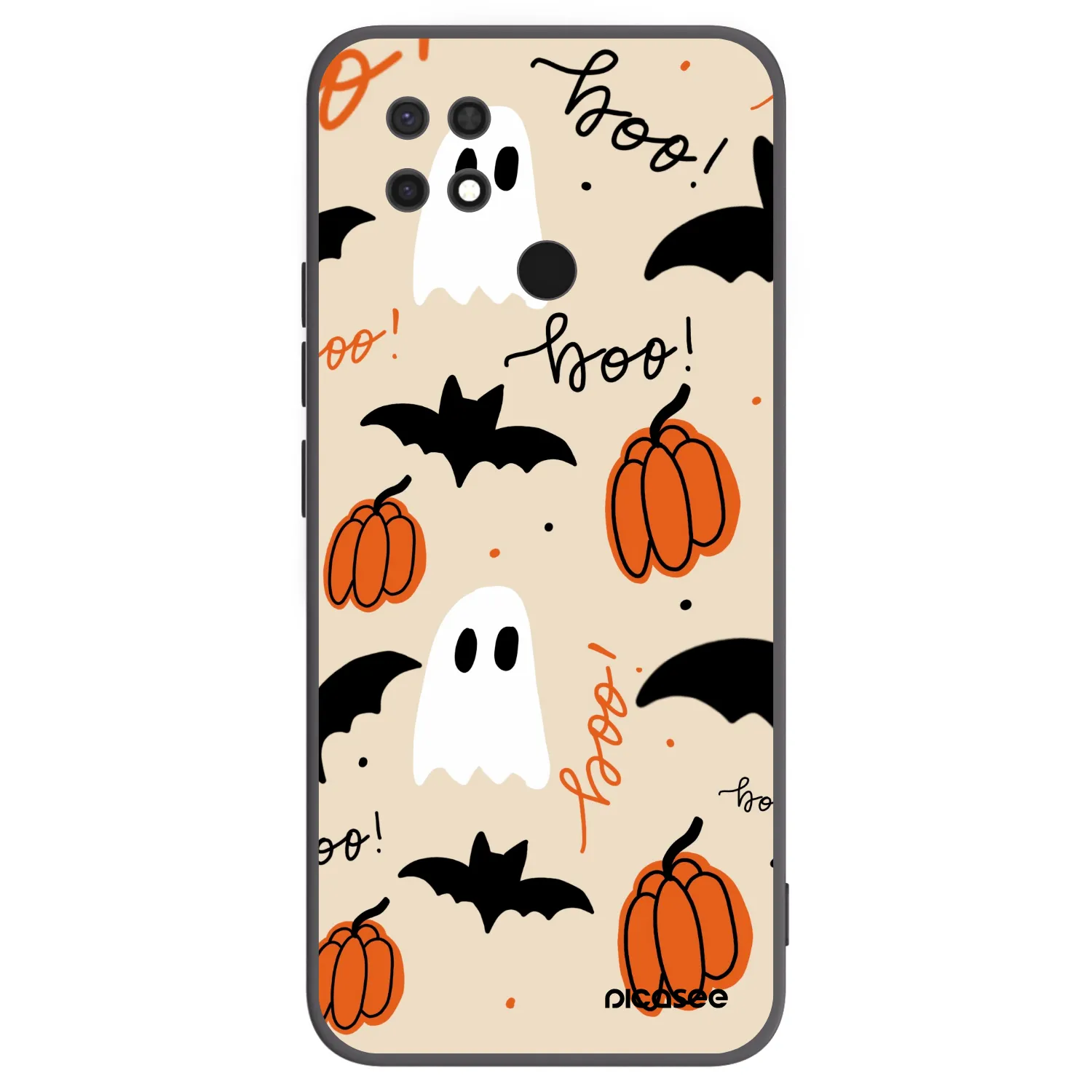 Picasee silikonowe czarne etui na Xiaomi Redmi 10C - Halloween 26