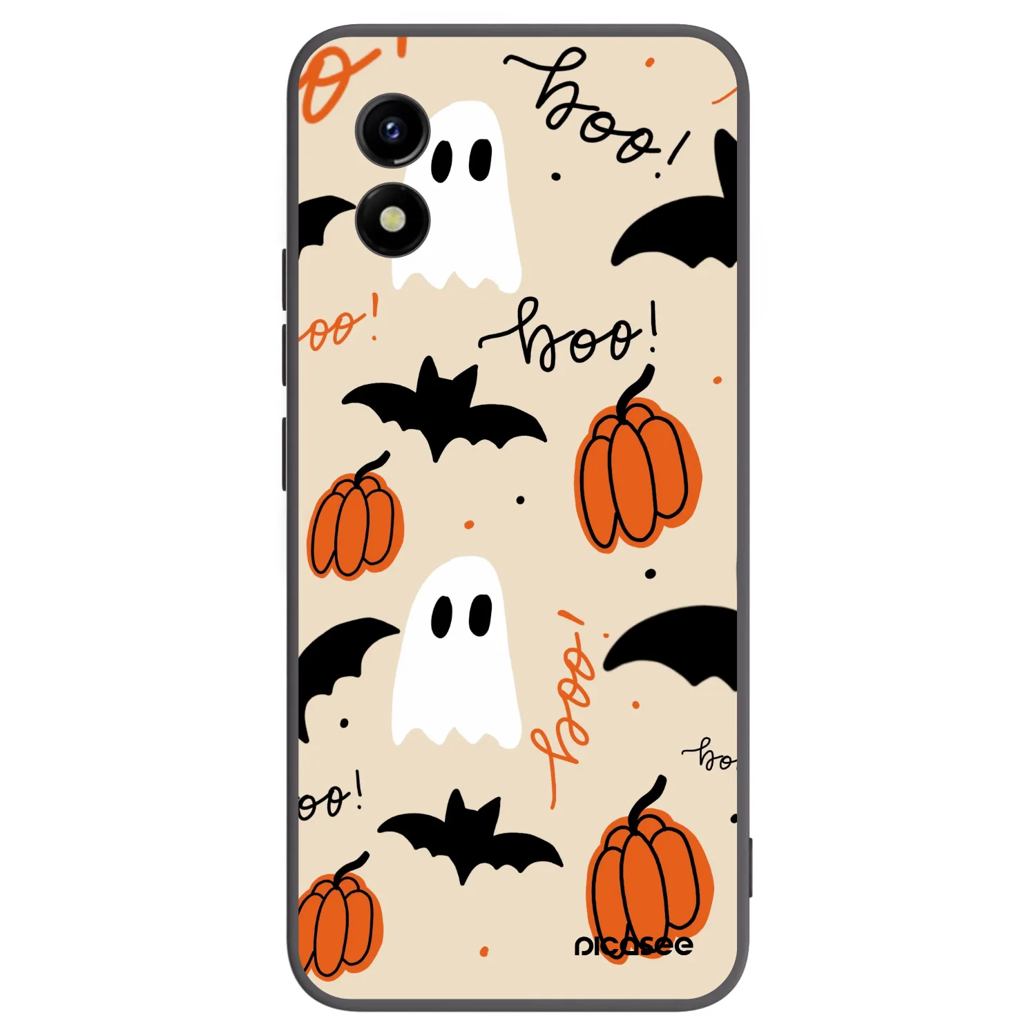 Picasee silikonowe czarne etui na Vivo Y01 - Halloween 26