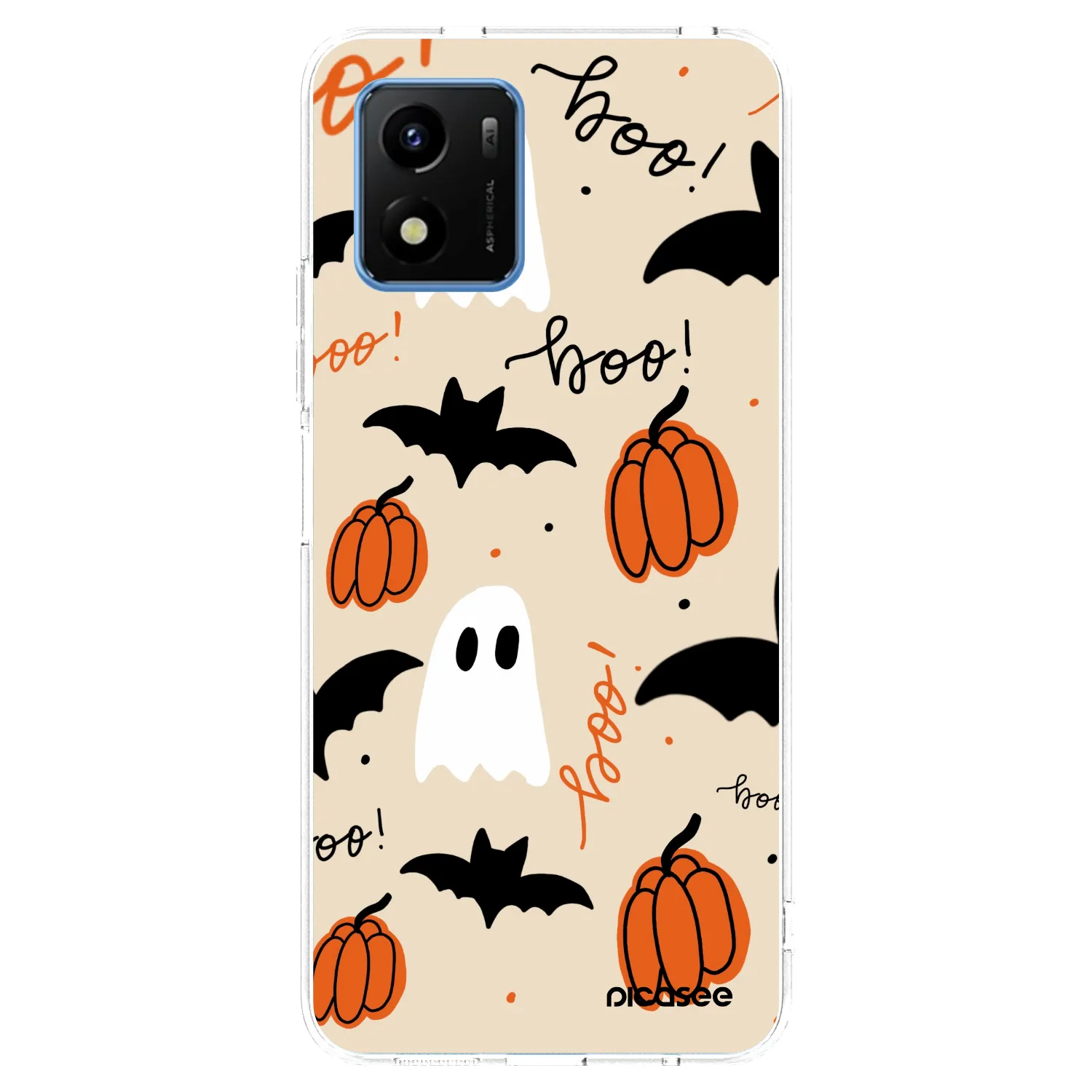 Picasee silikonowe przeźroczyste etui na Vivo Y01 - Halloween 26