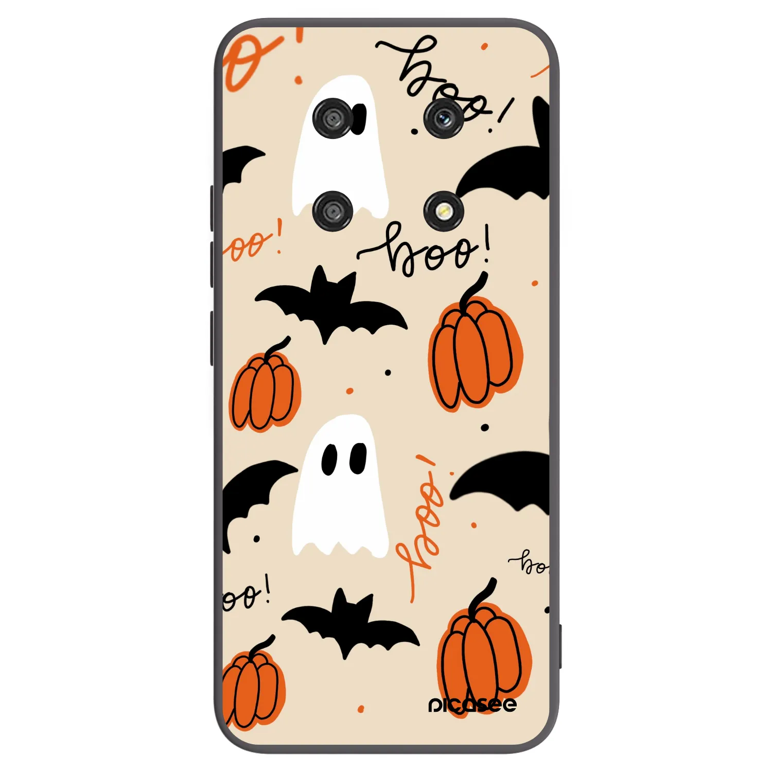Picasee silikonowe czarne etui na Honor Magic4 Lite 5G - Halloween 26