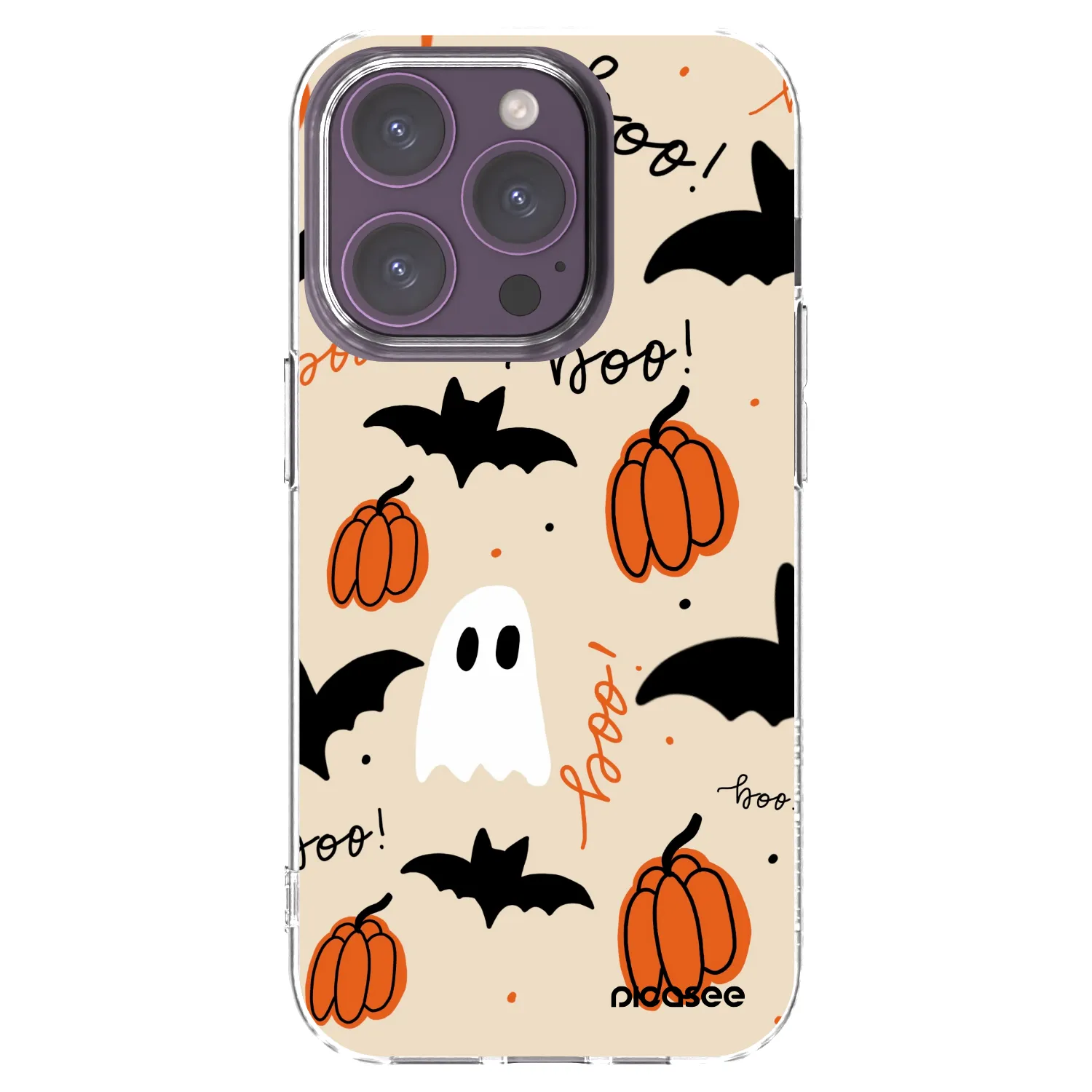 Picasee silikonowe przeźroczyste etui na Apple iPhone 14 Pro - Halloween 26