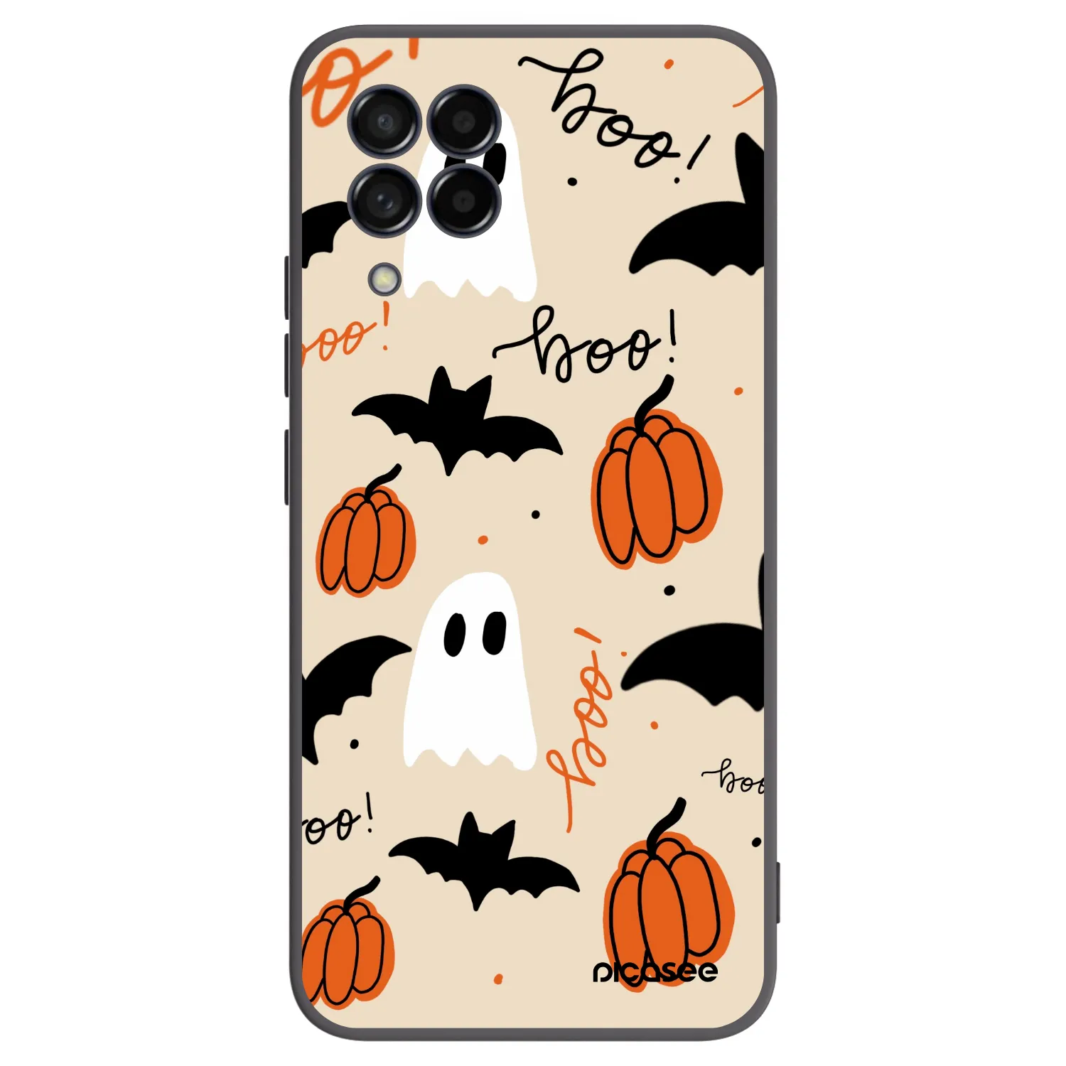 Picasee silikonowe czarne etui na Samsung Galaxy M53 5G - Halloween 26