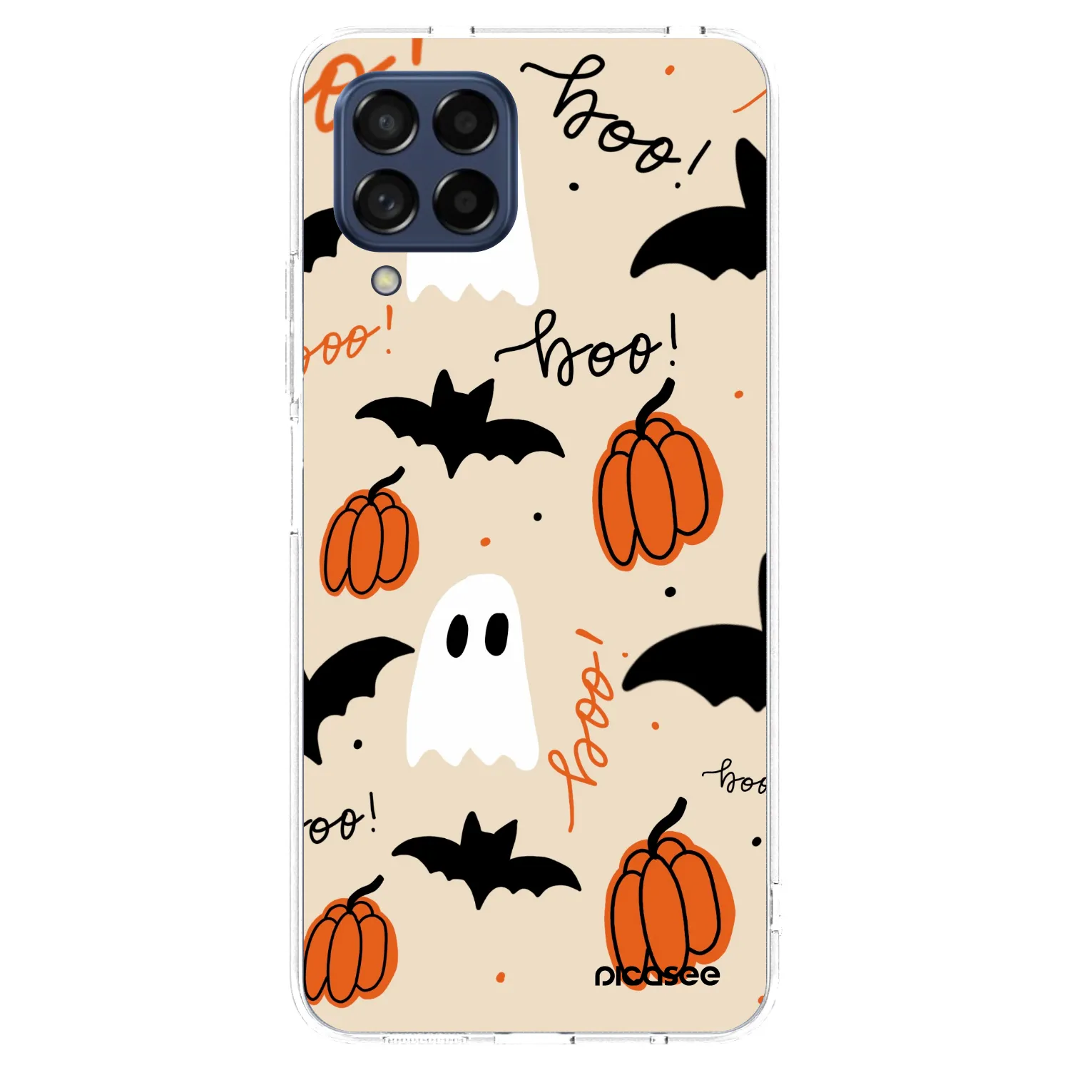 Picasee silikonowe przeźroczyste etui na Samsung Galaxy M53 5G - Halloween 26