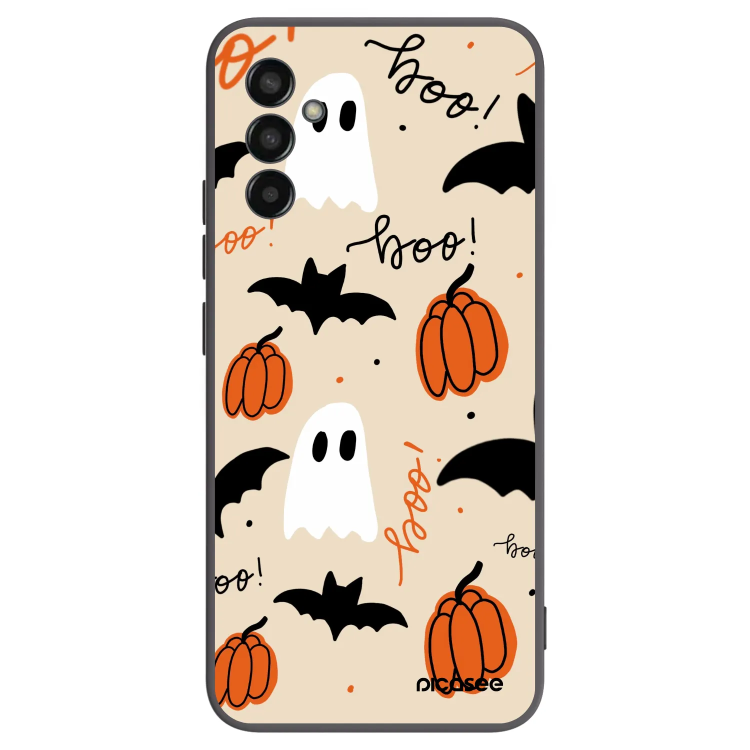 Picasee silikonowe czarne etui na Samsung Galaxy M13 M135F - Halloween 26