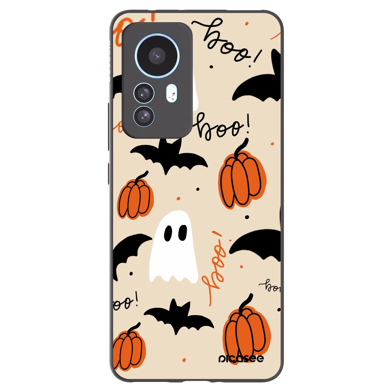 Picasee silikonowe czarne etui na Xiaomi 12T Pro - Halloween 26