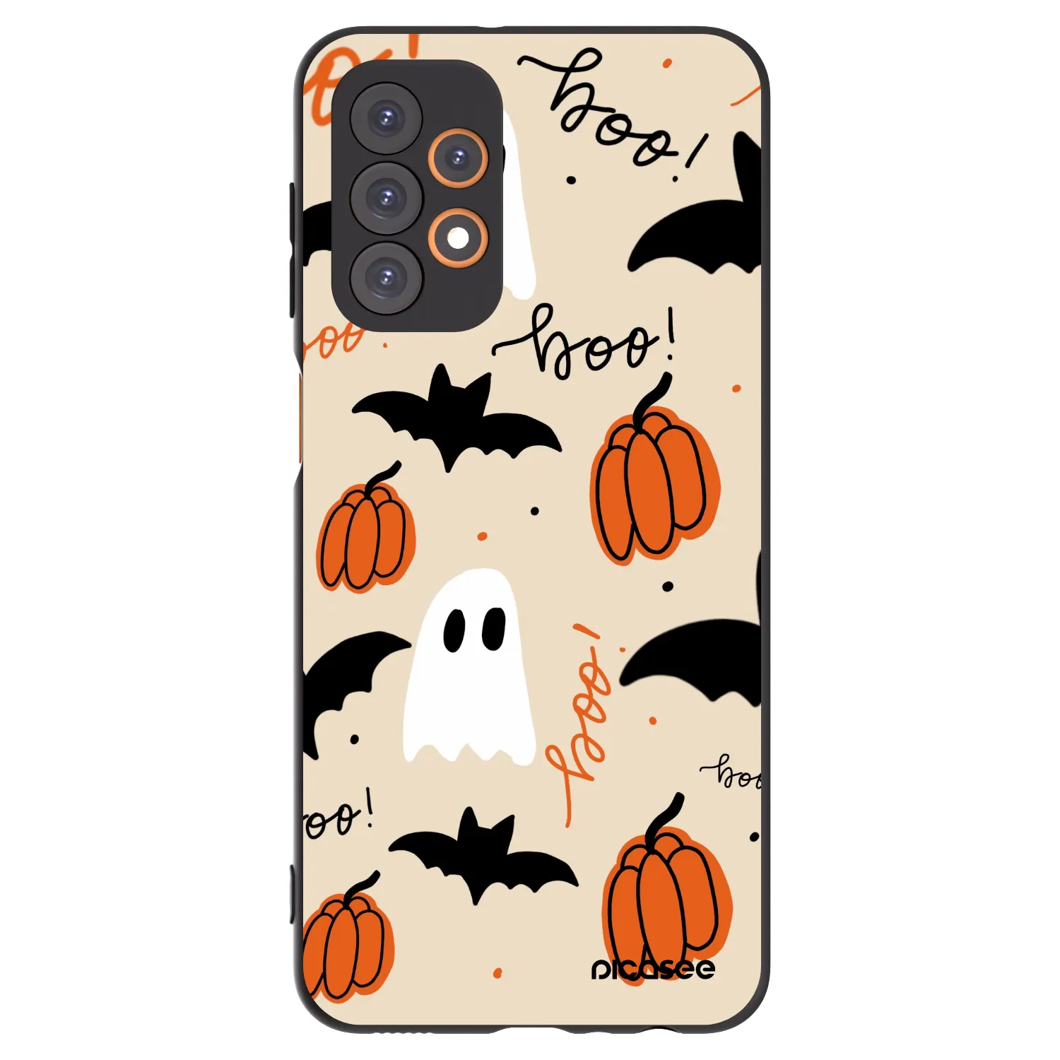 Picasee silikonowe czarne etui na Samsung Galaxy A23 A236B 5G - Halloween 26