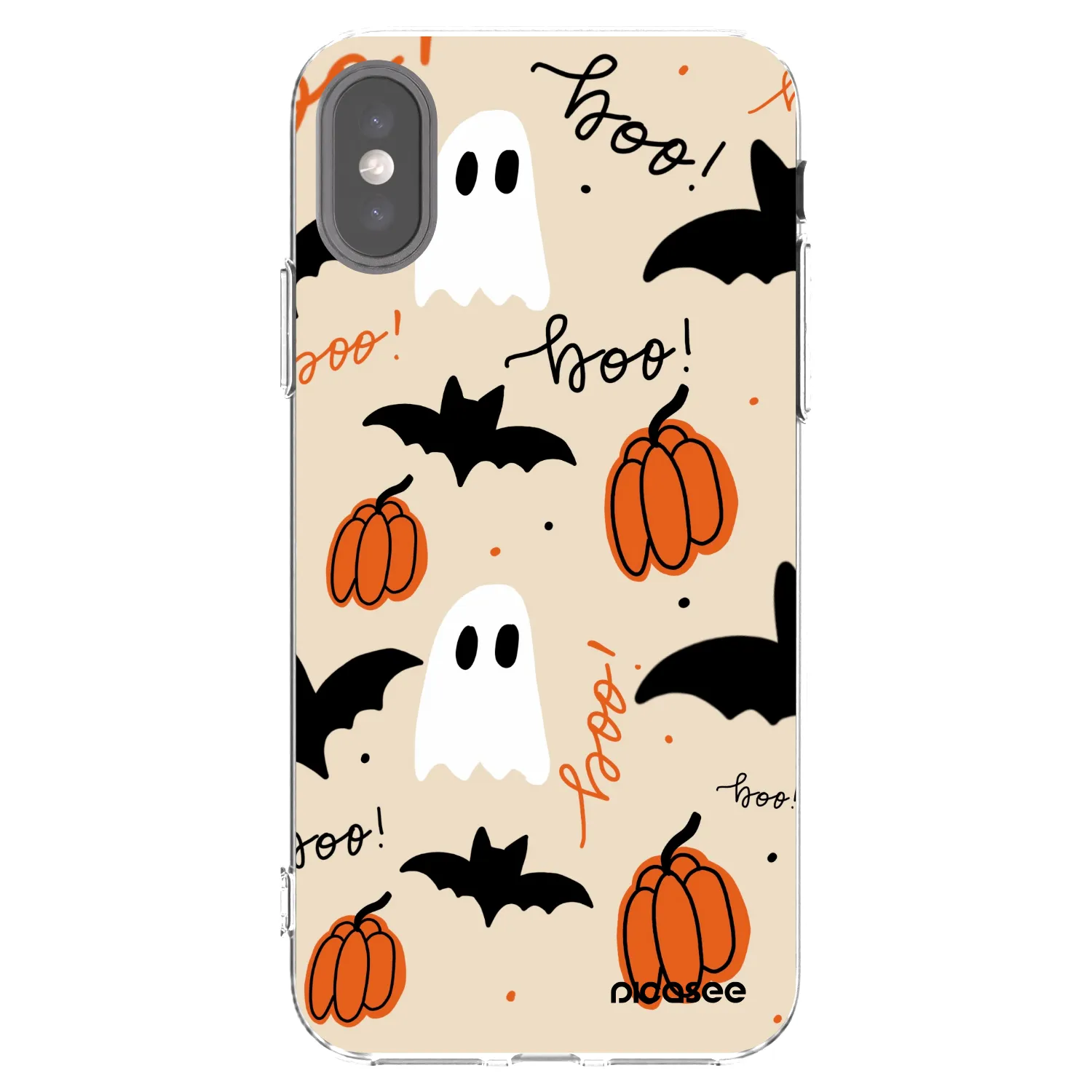 Picasee silikonowe przeźroczyste etui na Apple iPhone X/XS - Halloween 26