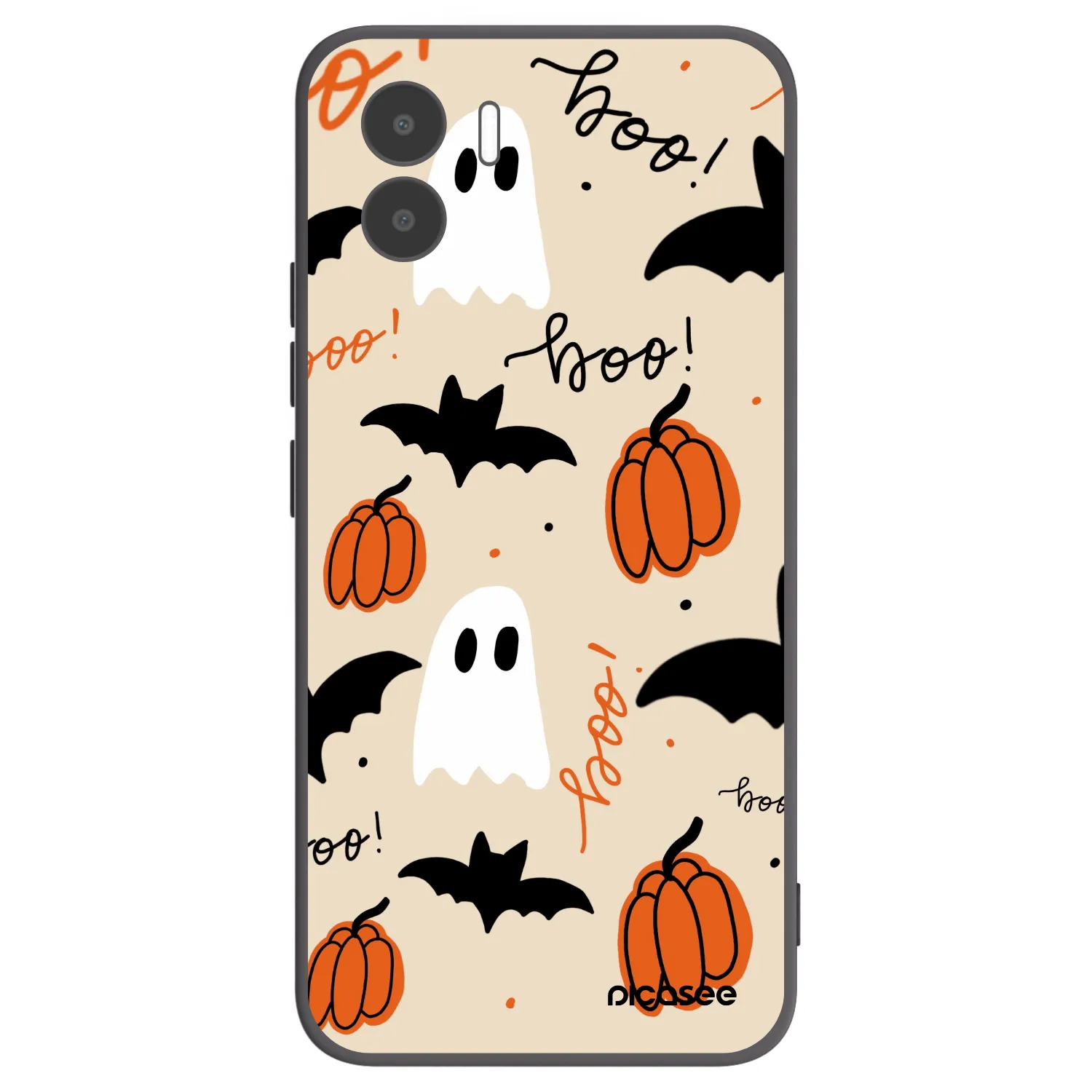 Picasee silikonowe czarne etui na Xiaomi Redmi A1 - Halloween 26