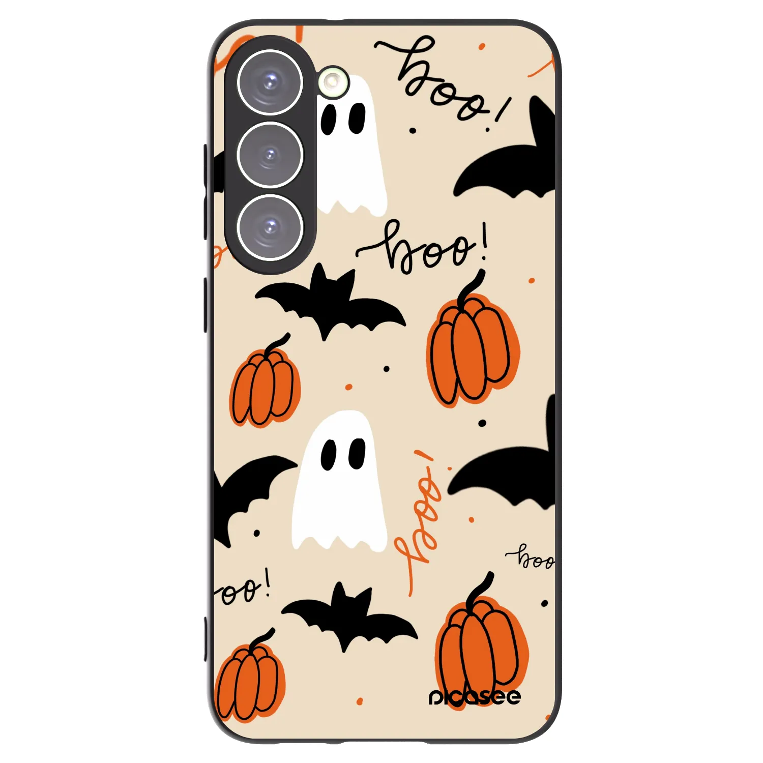 Picasee silikonowe czarne etui na Samsung Galaxy S23+ 5G - Halloween 26