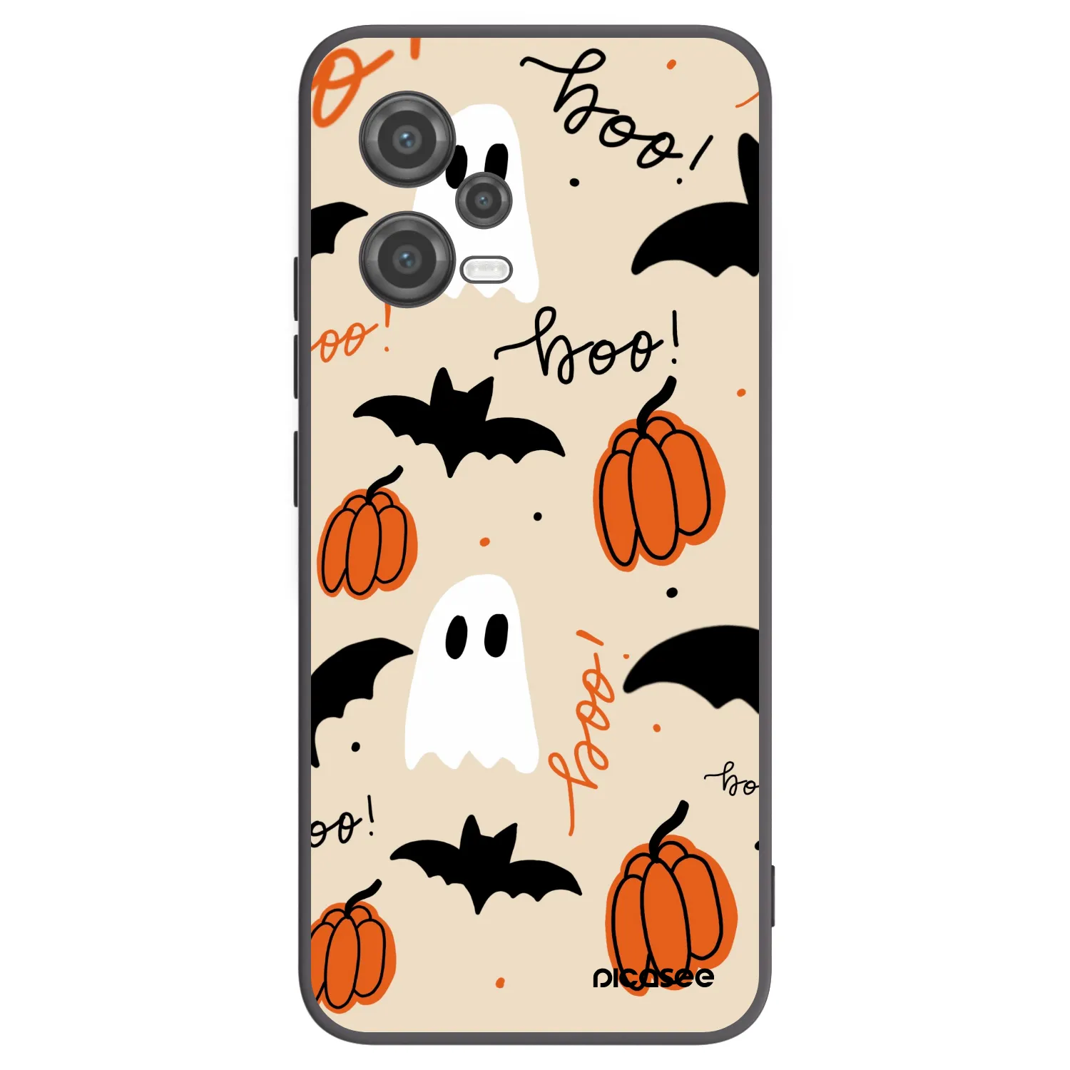 Picasee silikonowe czarne etui na Xiaomi Poco X5 - Halloween 26