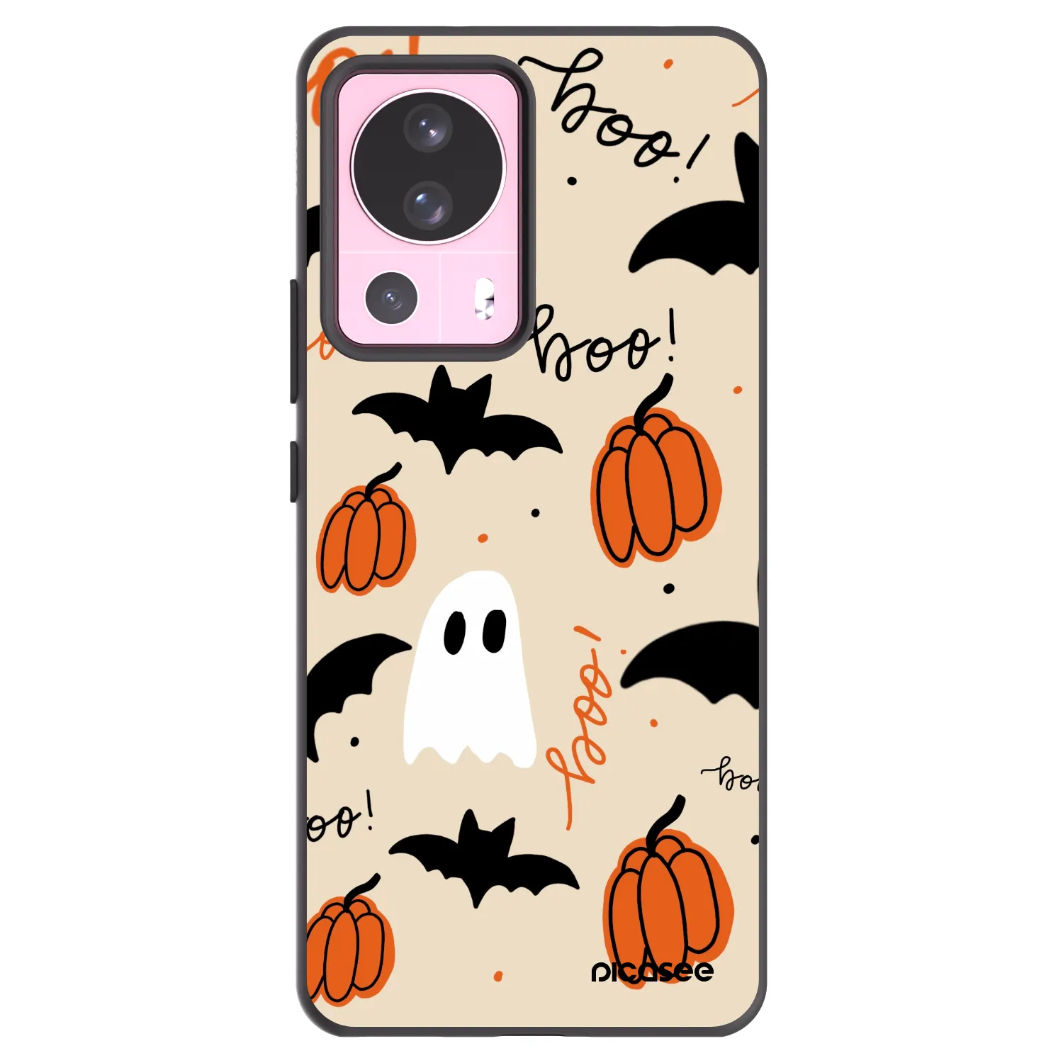 Picasee silikonowe czarne etui na Xiaomi 13 Lite - Halloween 26