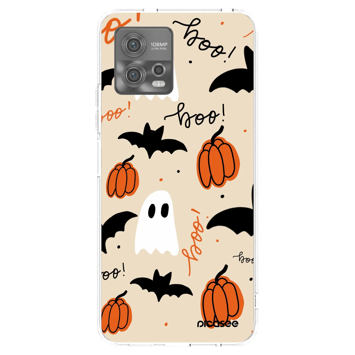 Picasee silikonowe przeźroczyste etui na Motorola Moto G72 - Halloween 26
