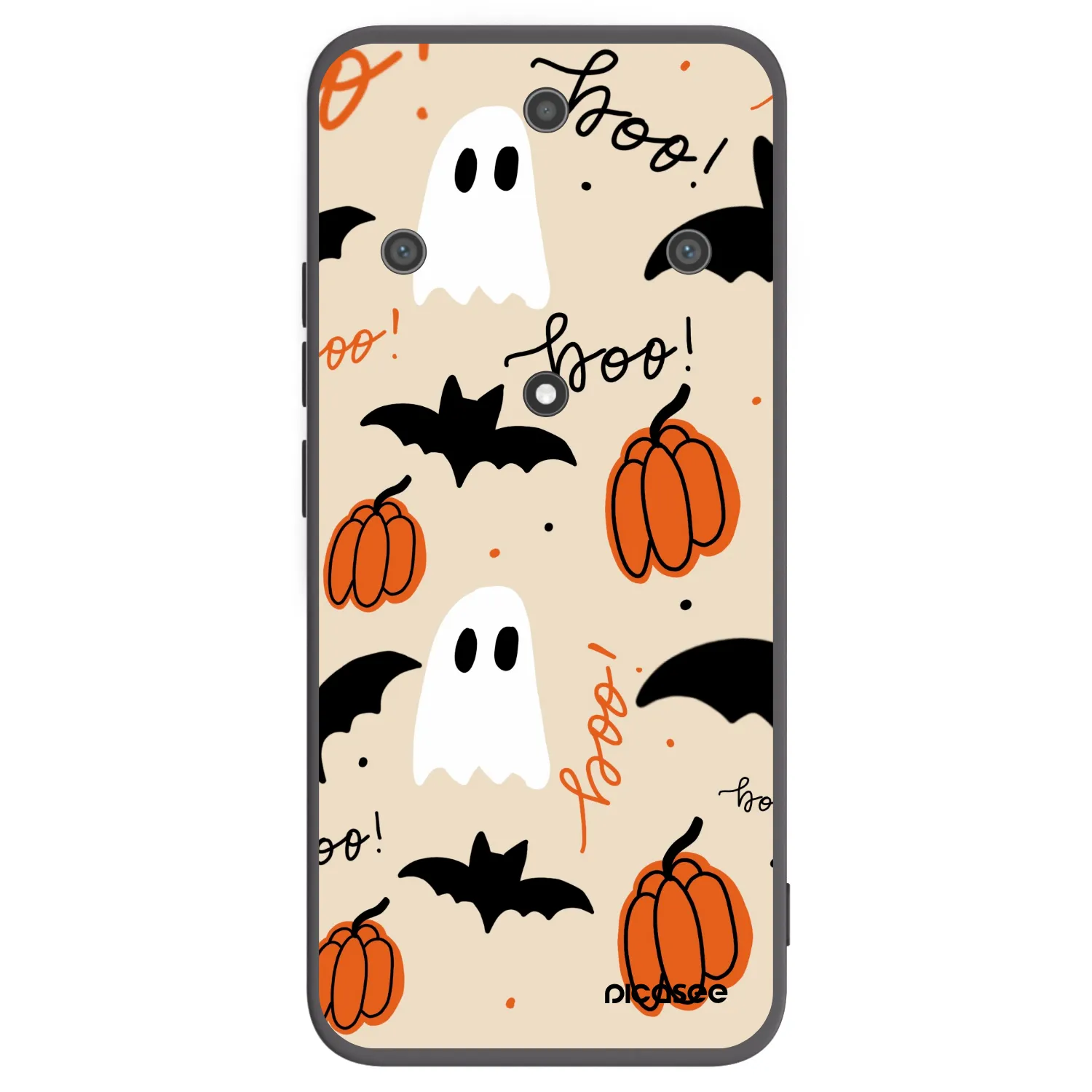 Picasee silikonowe czarne etui na Honor Magic5 Lite 5G - Halloween 26