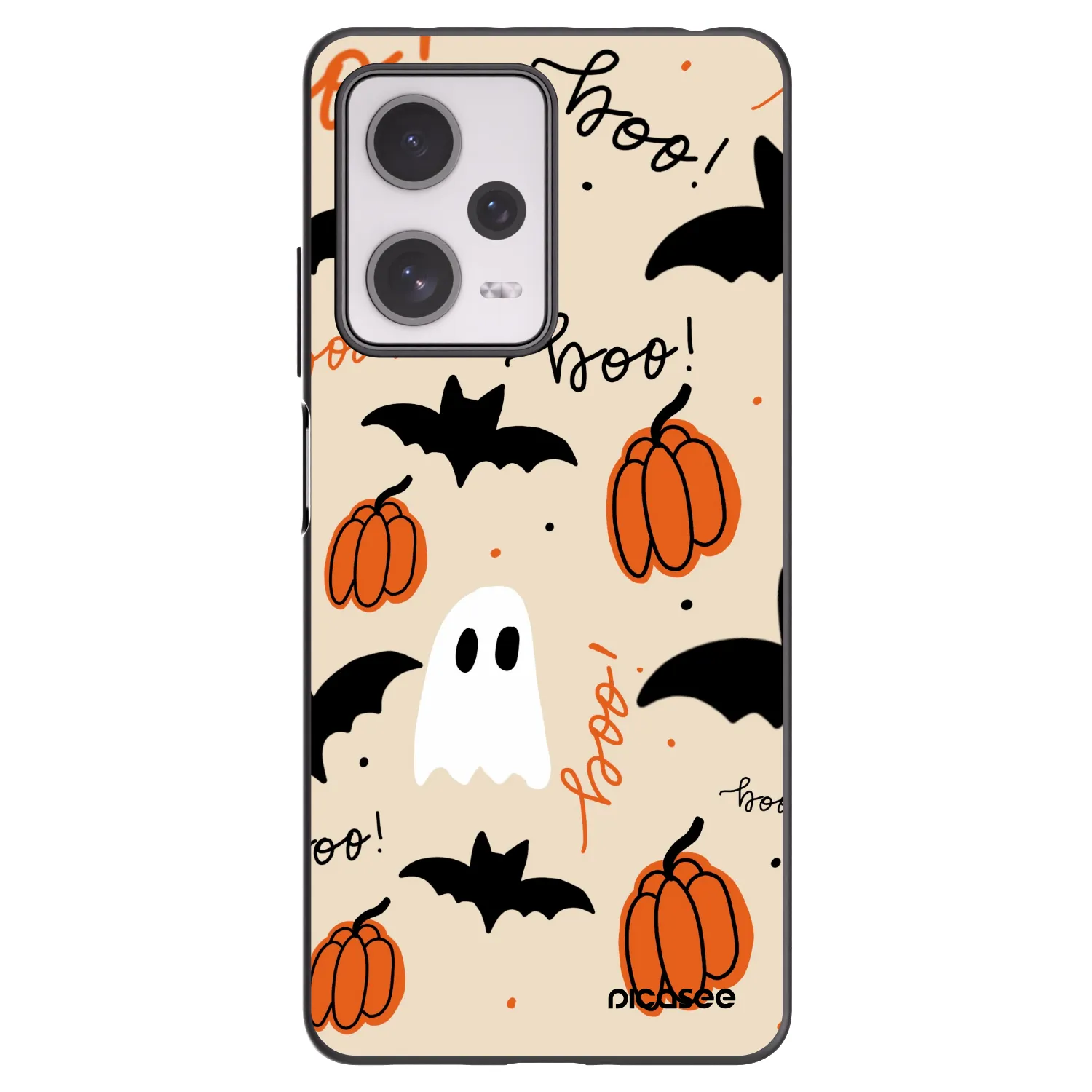 Picasee silikonowe czarne etui na Xiaomi Redmi Note 12 Pro+ 5G - Halloween 26