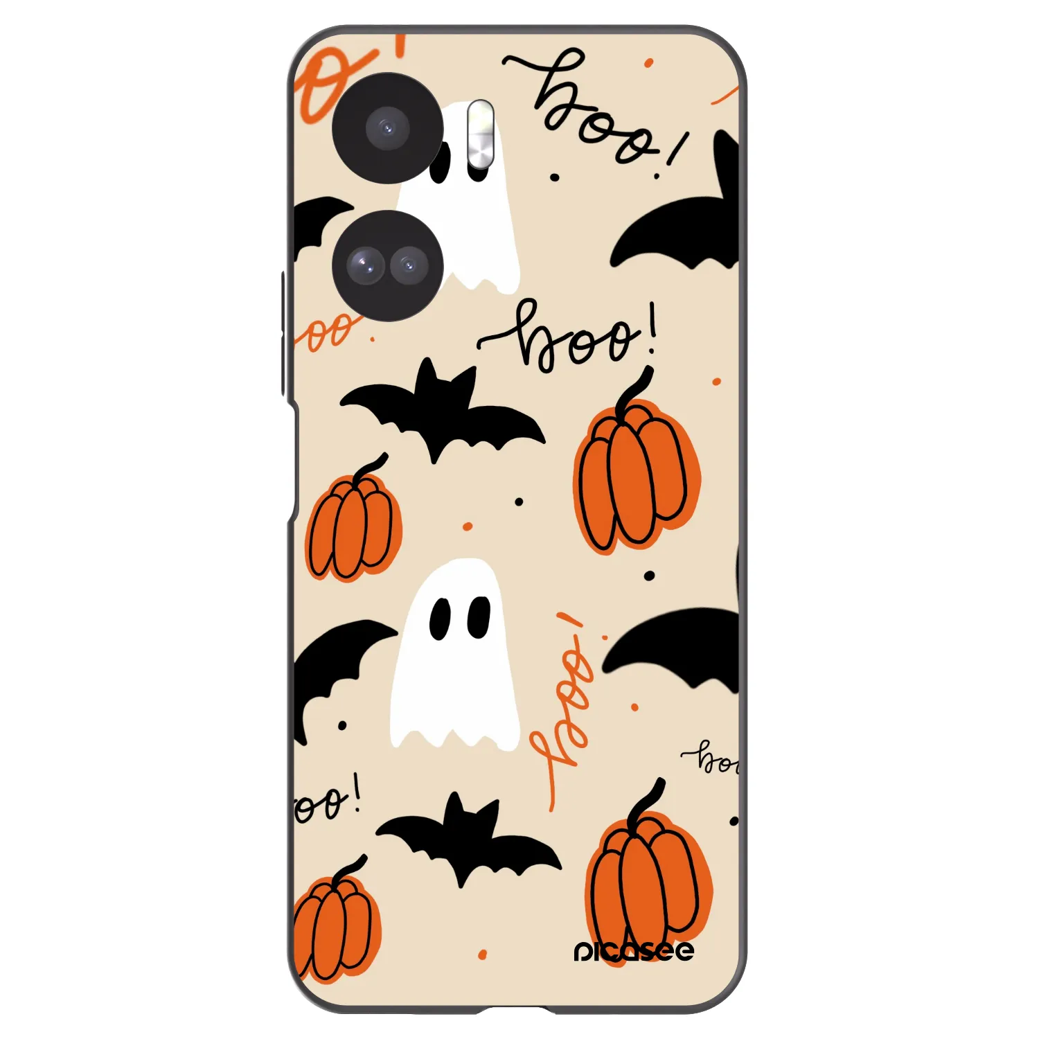 Picasee silikonowe czarne etui na Honor 90 Lite 5G - Halloween 26