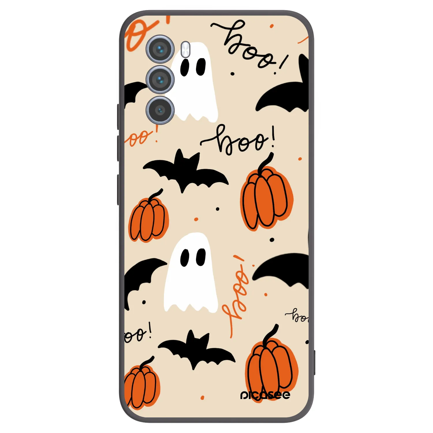 Picasee silikonowe czarne etui na Motorola Moto G62 - Halloween 26