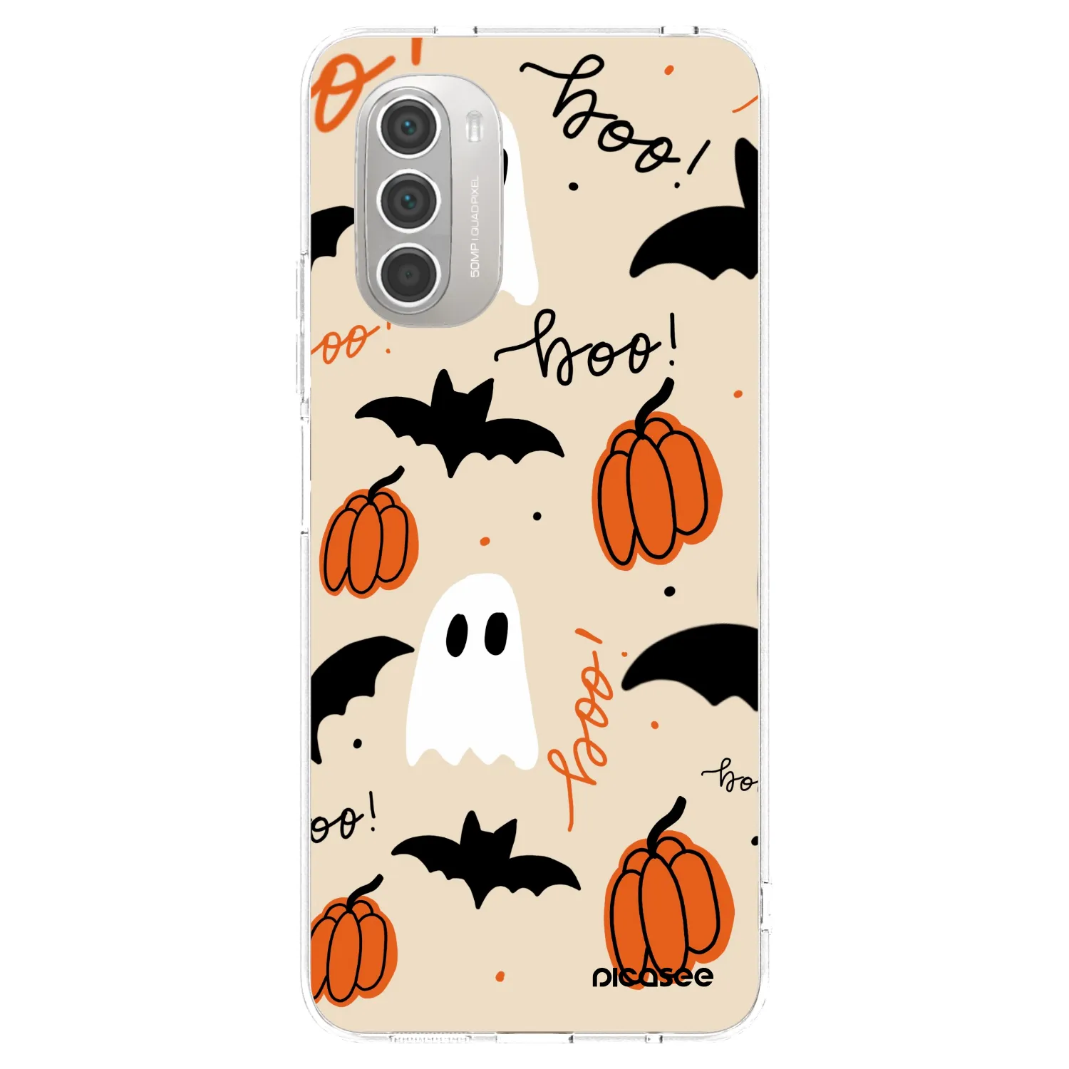 Picasee silikonowe przeźroczyste etui na Motorola Moto G51 - Halloween 26