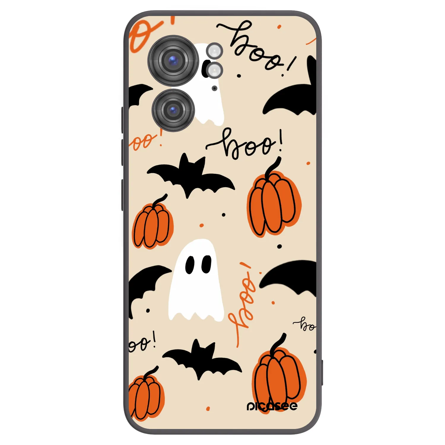 Picasee silikonowe czarne etui na Motorola Edge 40 - Halloween 26