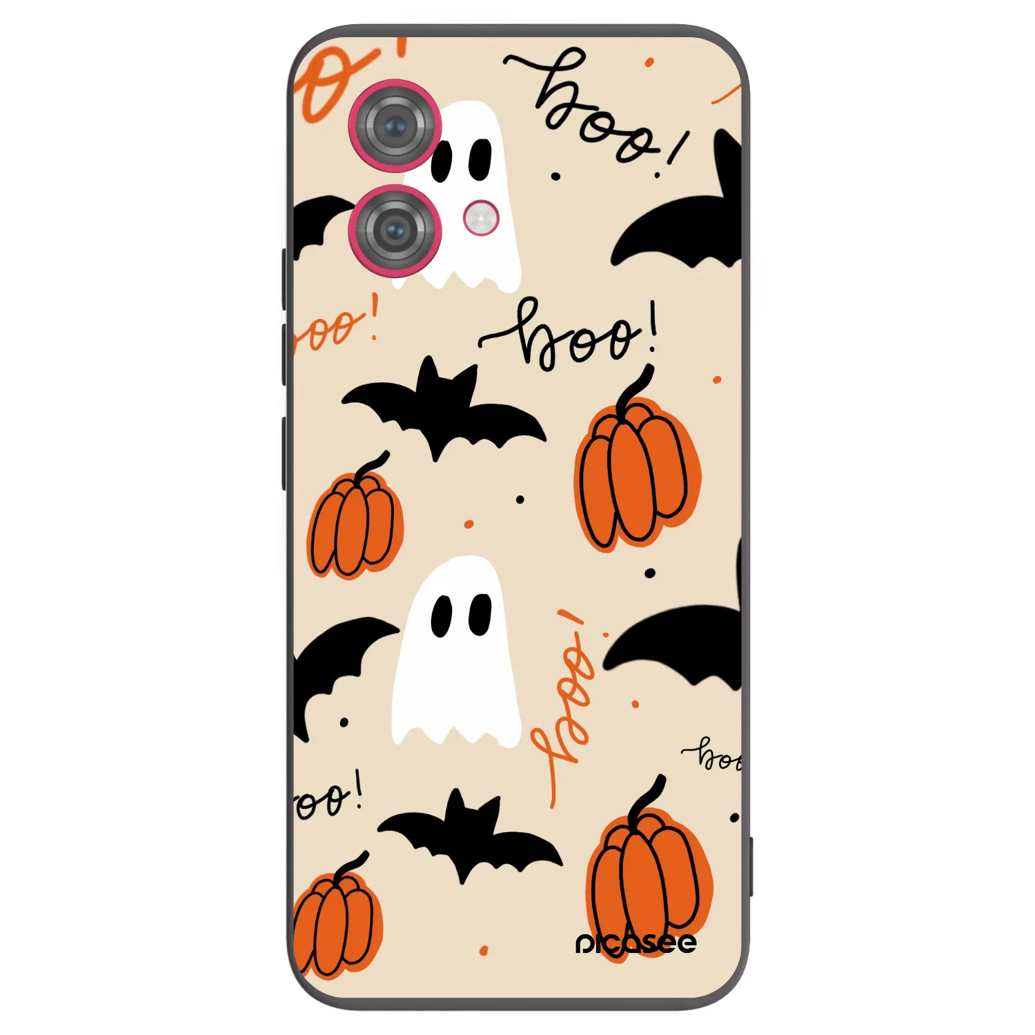 Picasee silikonowe czarne etui na Motorola Moto G84 5G - Halloween 26