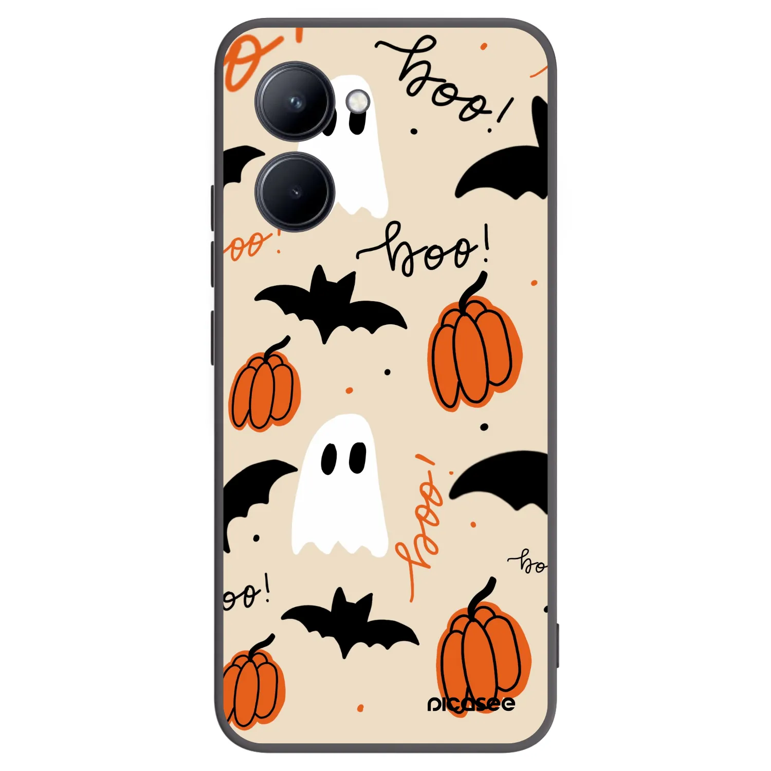 Picasee silikonowe czarne etui na Realme C33 (2023) - Halloween 26