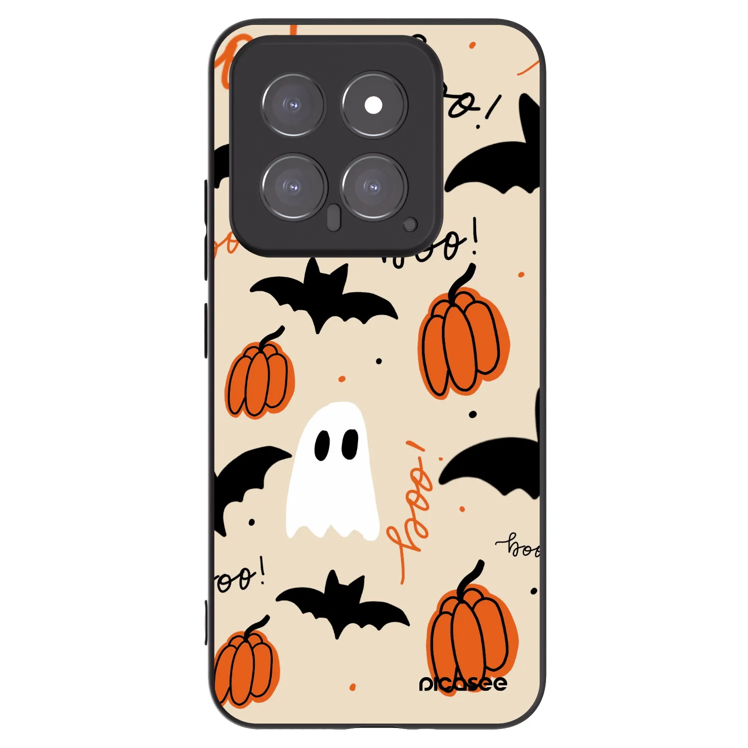 Picasee silikonowe czarne etui na Xiaomi 14 - Halloween 26