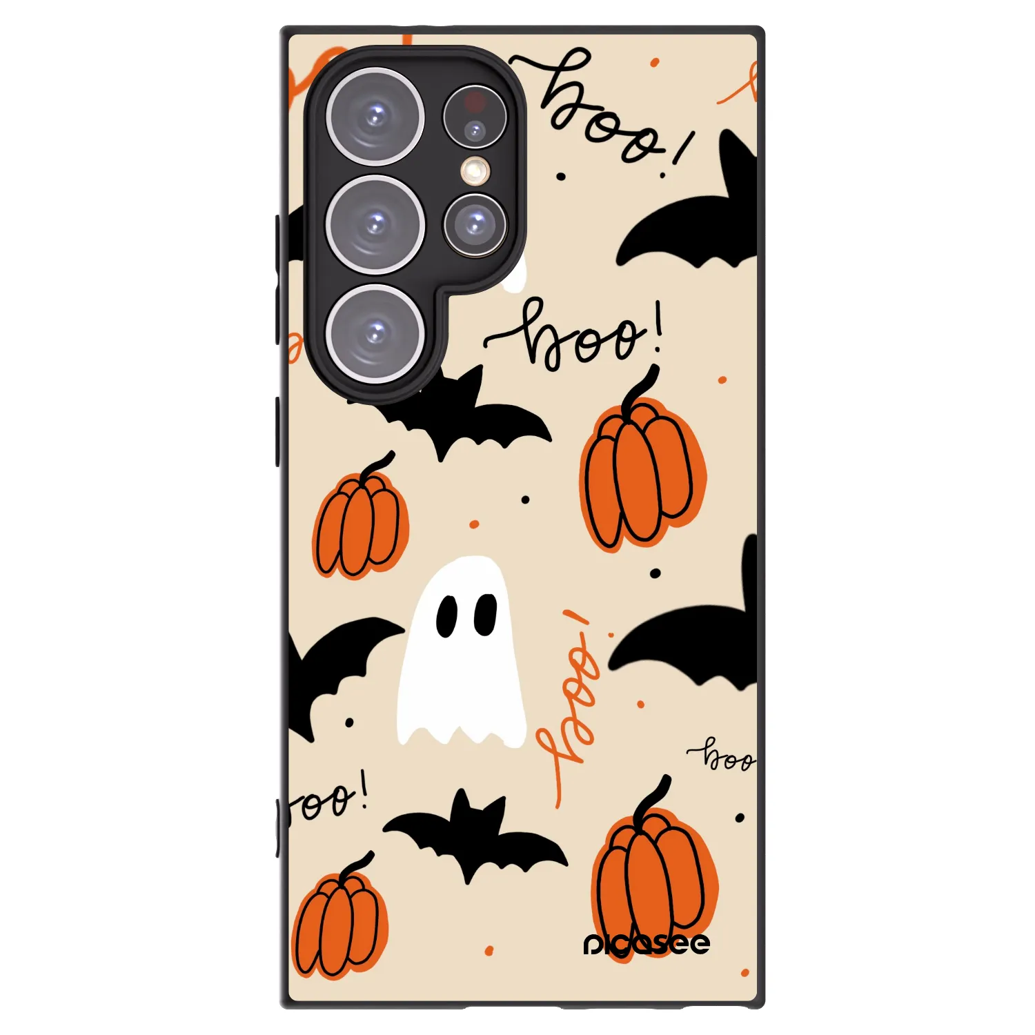 Picasee silikonowe czarne etui na Samsung Galaxy S24 Ultra S928B 5G - Halloween 26