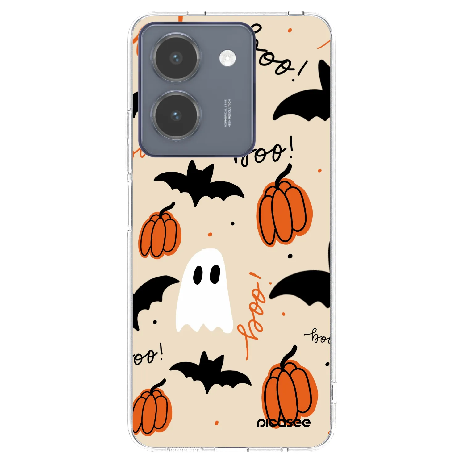 Picasee silikonowe przeźroczyste etui na Vivo Y36 4G - Halloween 26