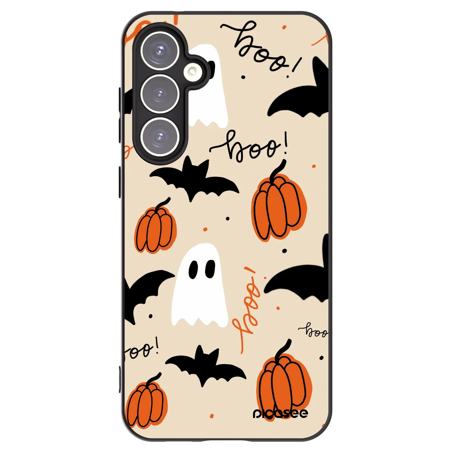 Picasee silikonowe czarne etui na Samsung Galaxy S23 FE S711B - Halloween 26