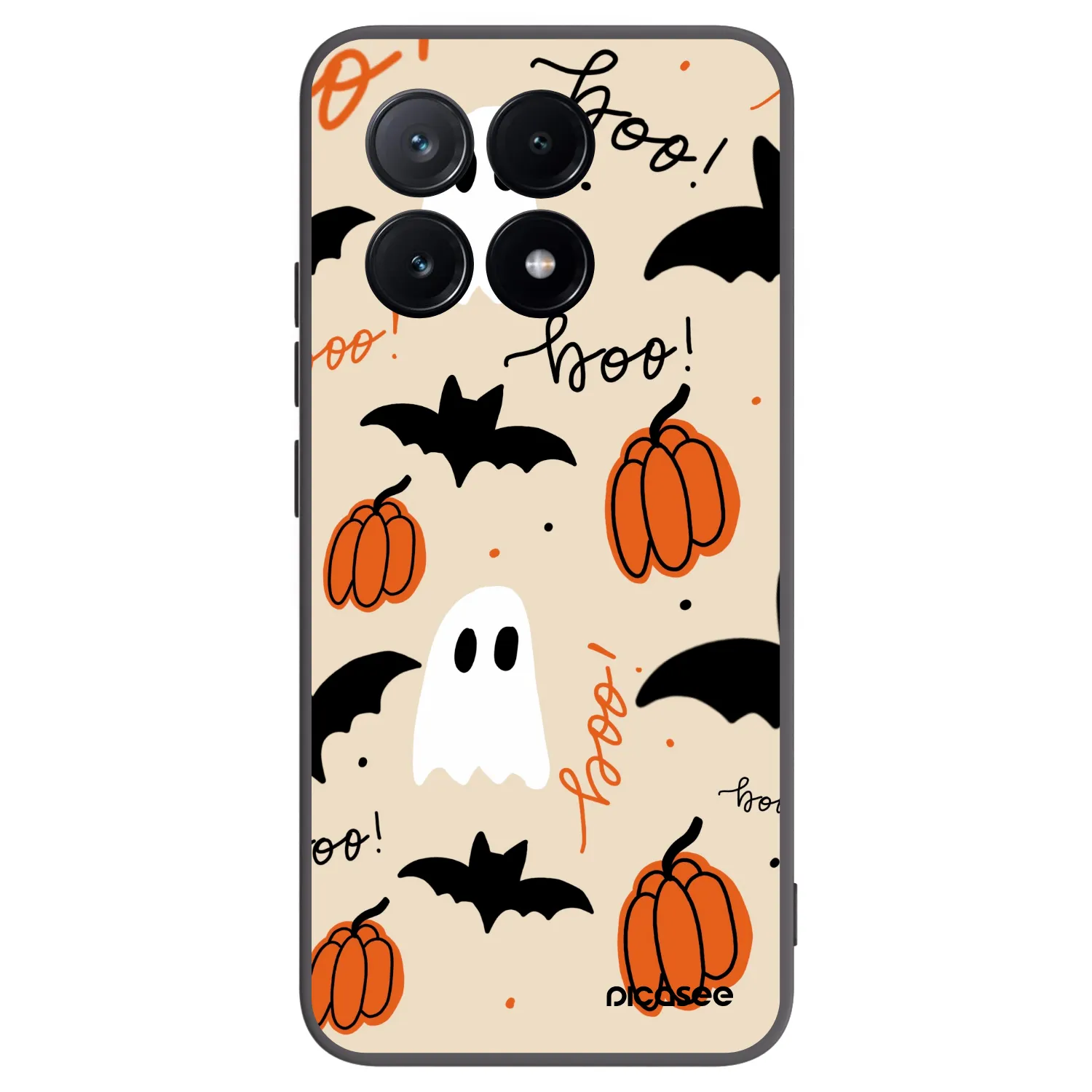 Picasee silikonowe czarne etui na Xiaomi Poco X6 Pro - Halloween 26